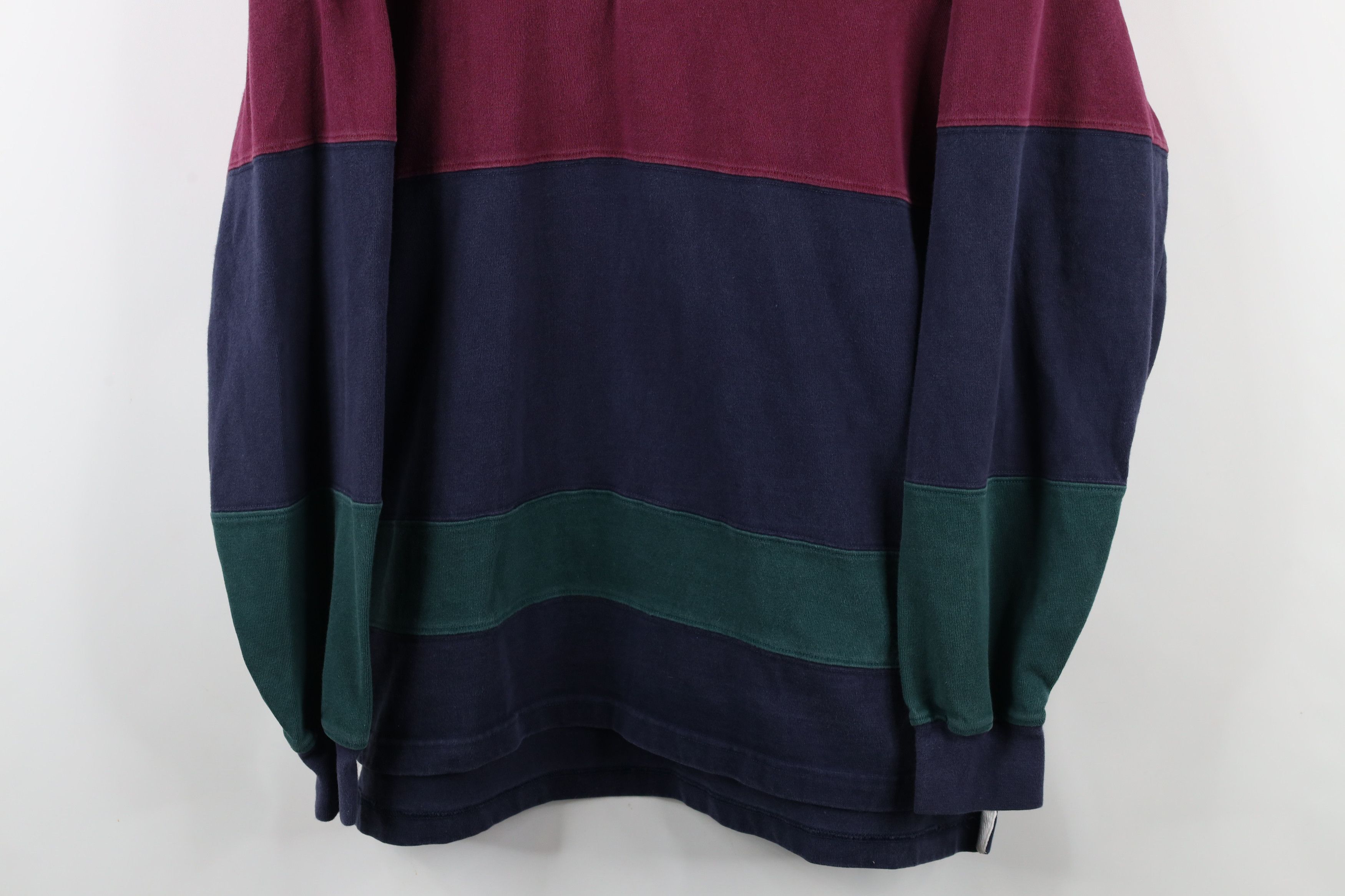 Vintage Vintage 90s Streetwear Striped Long Sleeve Rugby Polo Size US XL / EU 56 / 4 - 3 Thumbnail