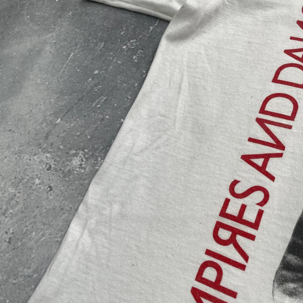 Band Tees Simple Minds Empires And Dance Promo V-Neck T Shirt White M Size US M / EU 48-50 / 2 - 19 Thumbnail