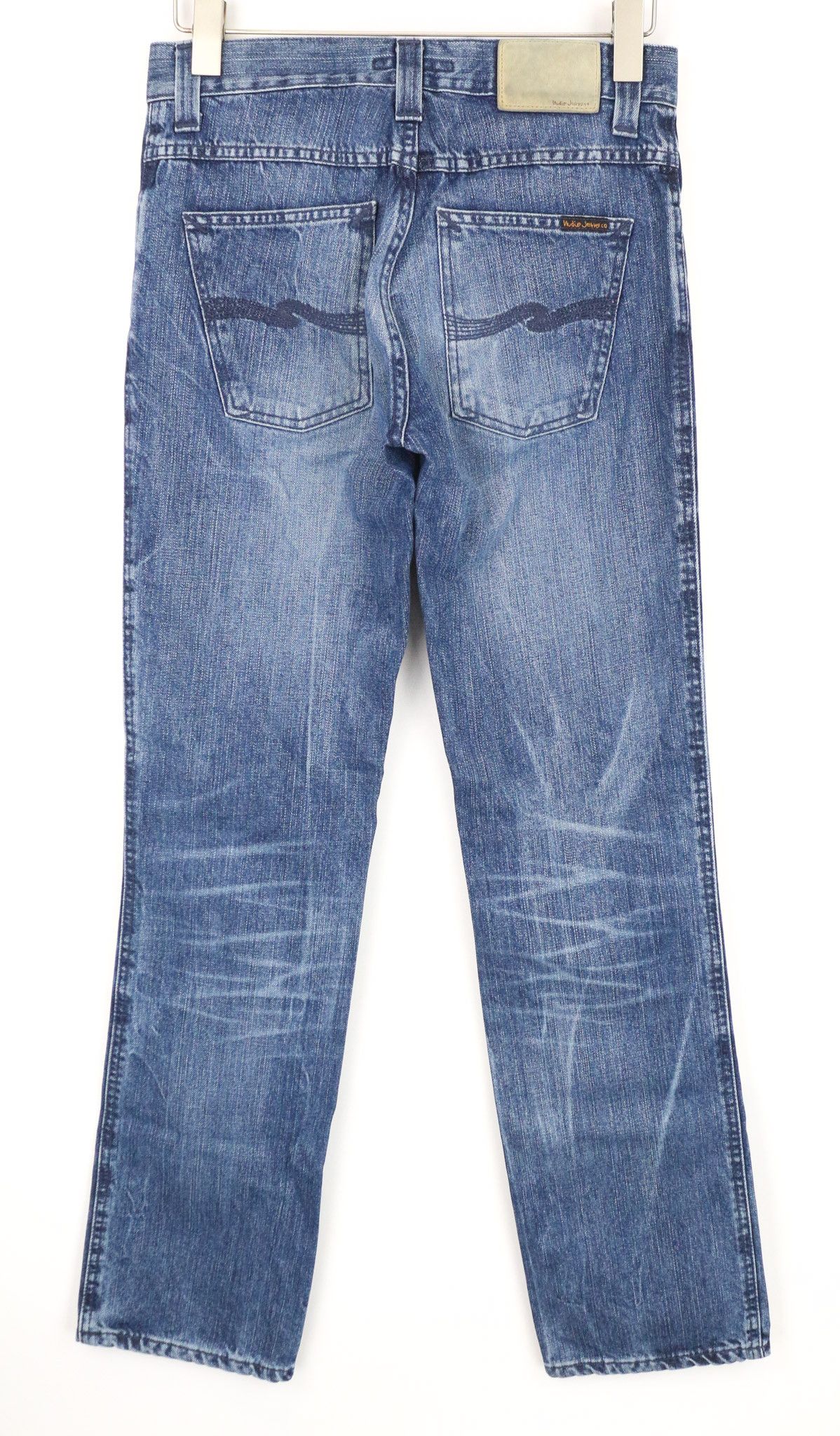 Nudie Jeans SLIM JIM W30/L32 Mid Blue Zippered Jeans 74593 Size US 30 / EU 46 - 2 Thumbnail