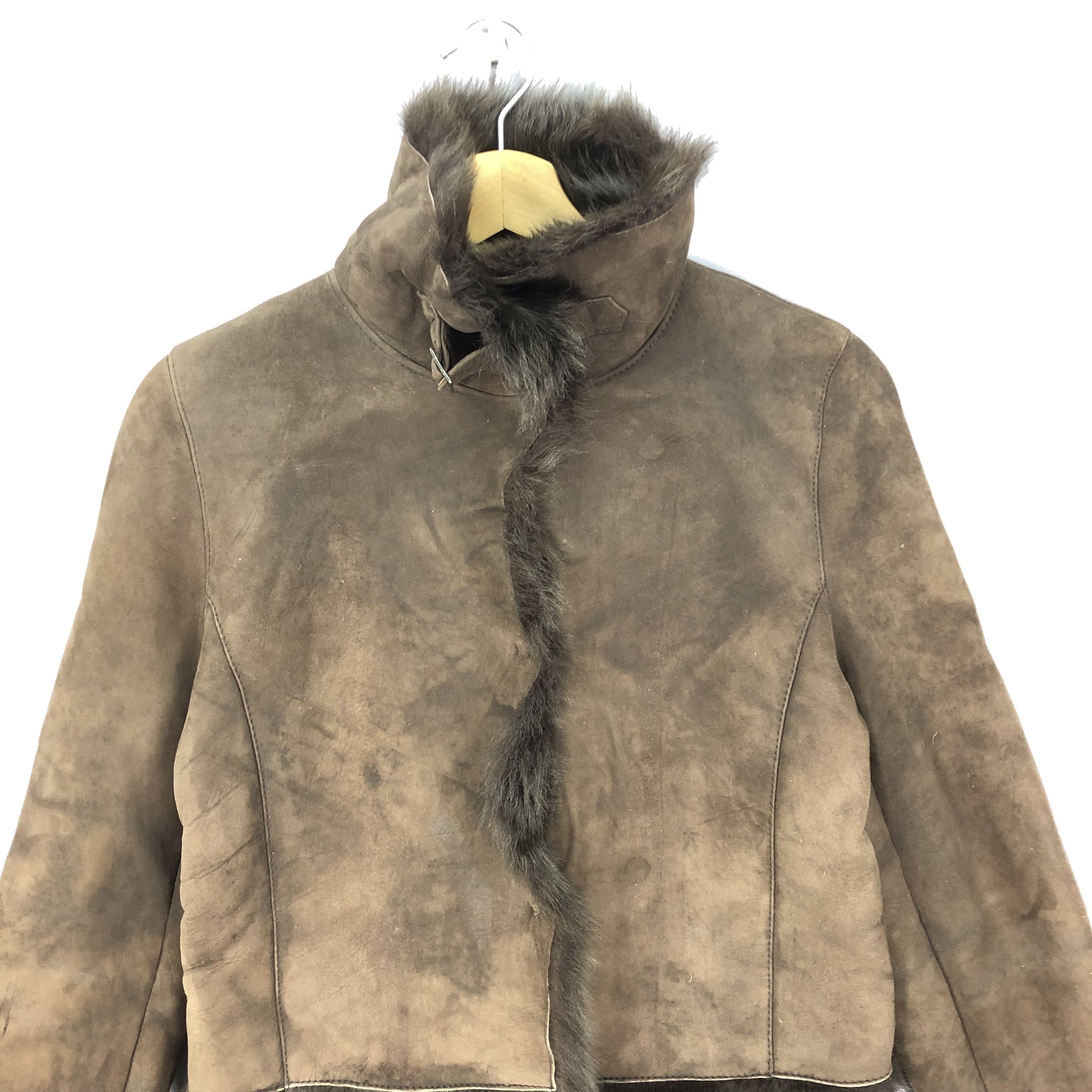 If Six Was Nine × Japanese Brand × Vintage Vintage 90s Japanese Suede Mink Fur Jacket Size XS / US 0-2 / IT 36-38 - 3 Thumbnail