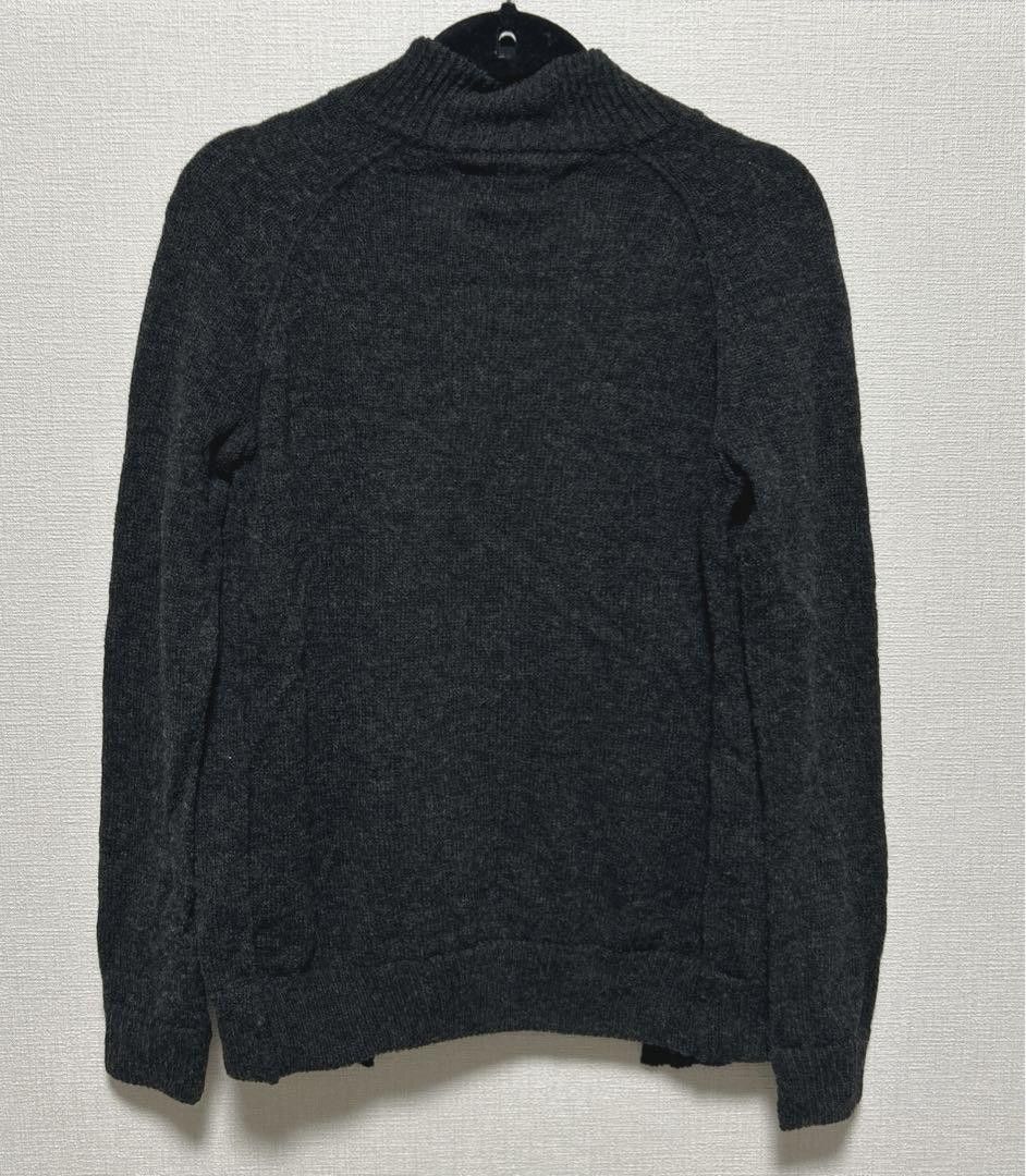 Yohji Yamamoto Contrast Seam Wool Raglan Knit Cardigan Size US M / EU 48-50 / 2 - 2 Thumbnail