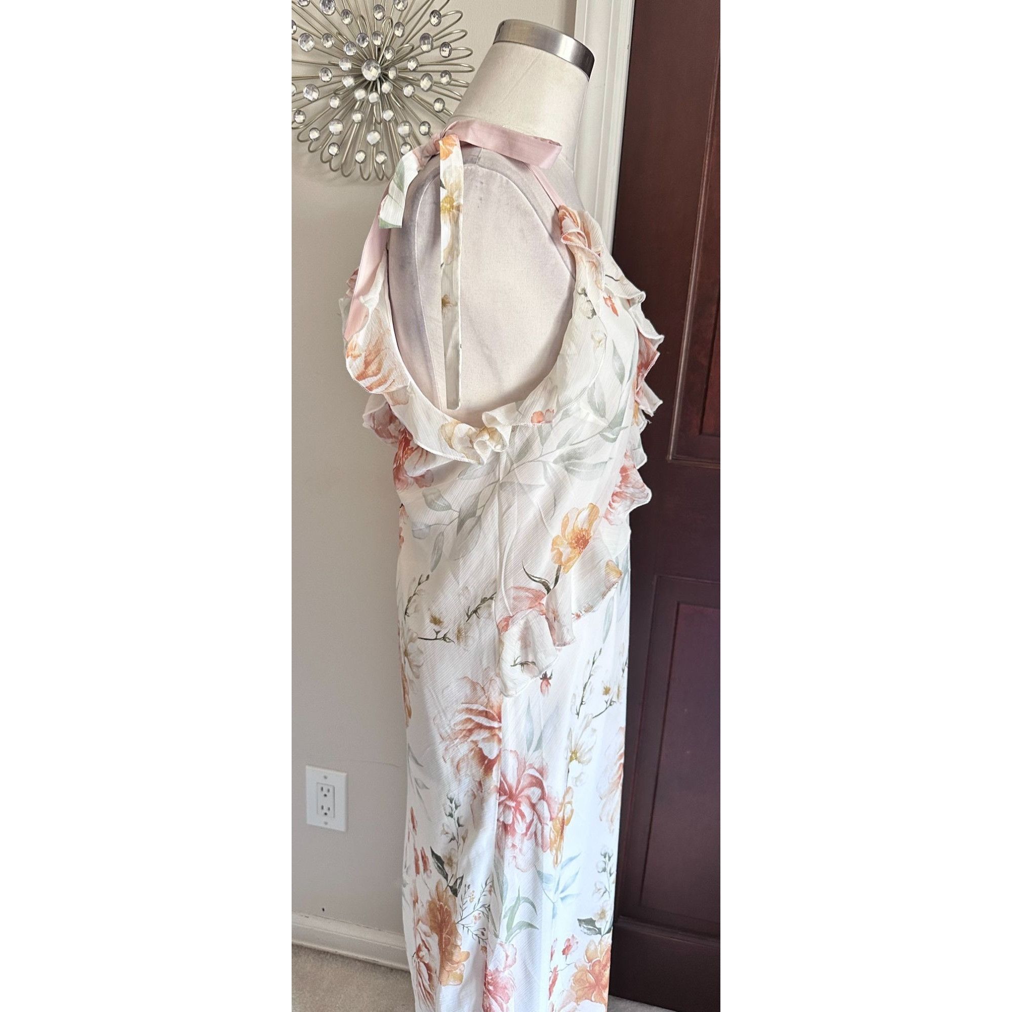 Christian Lacroix NWT Christian Lacroix Floral Long Ruffle Dress Sz M Size M / US 6-8 / IT 42-44 - 5 Thumbnail