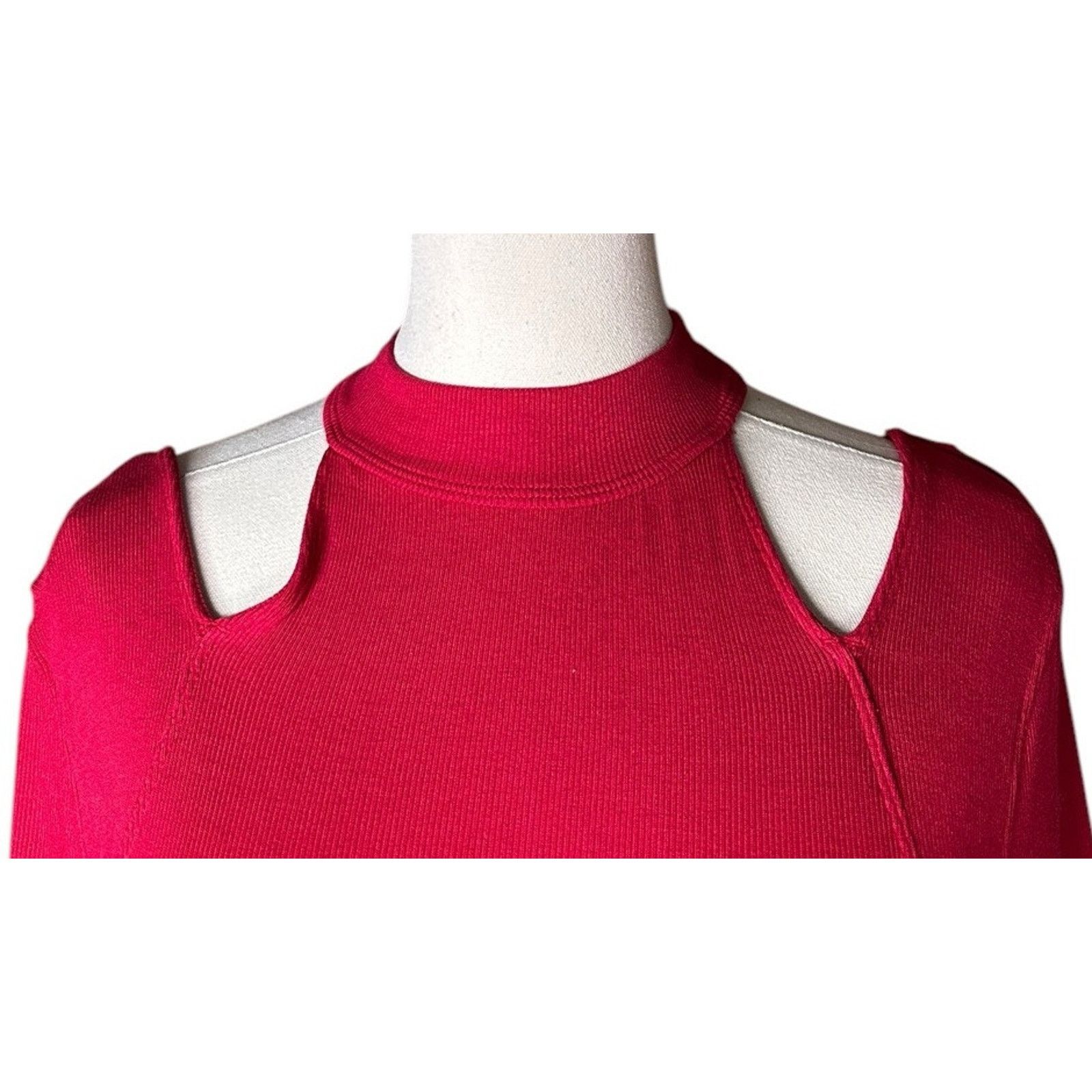 Free People Free People Red Downtown Girl Cut Out Swing Tunic Top Size S / US 4 / IT 40 - 3 Thumbnail