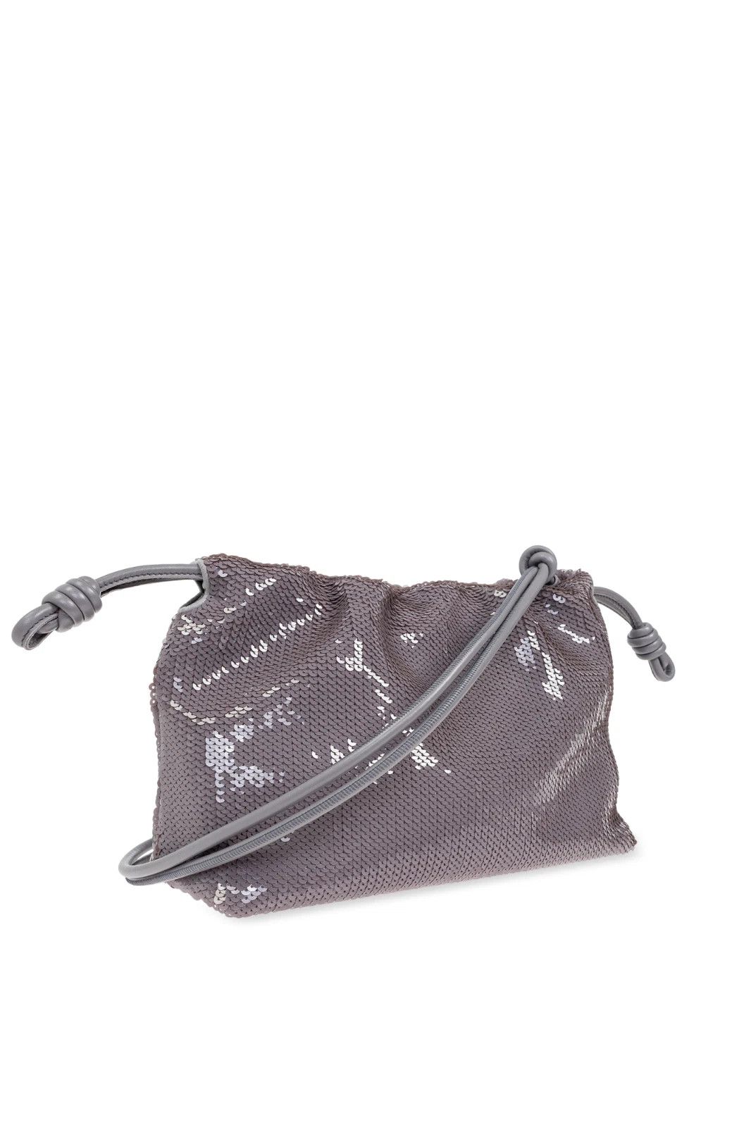Loewe LOEWE Flamenco Med Silver Sequin Shoulder Bag Size ONE SIZE - 3 Thumbnail