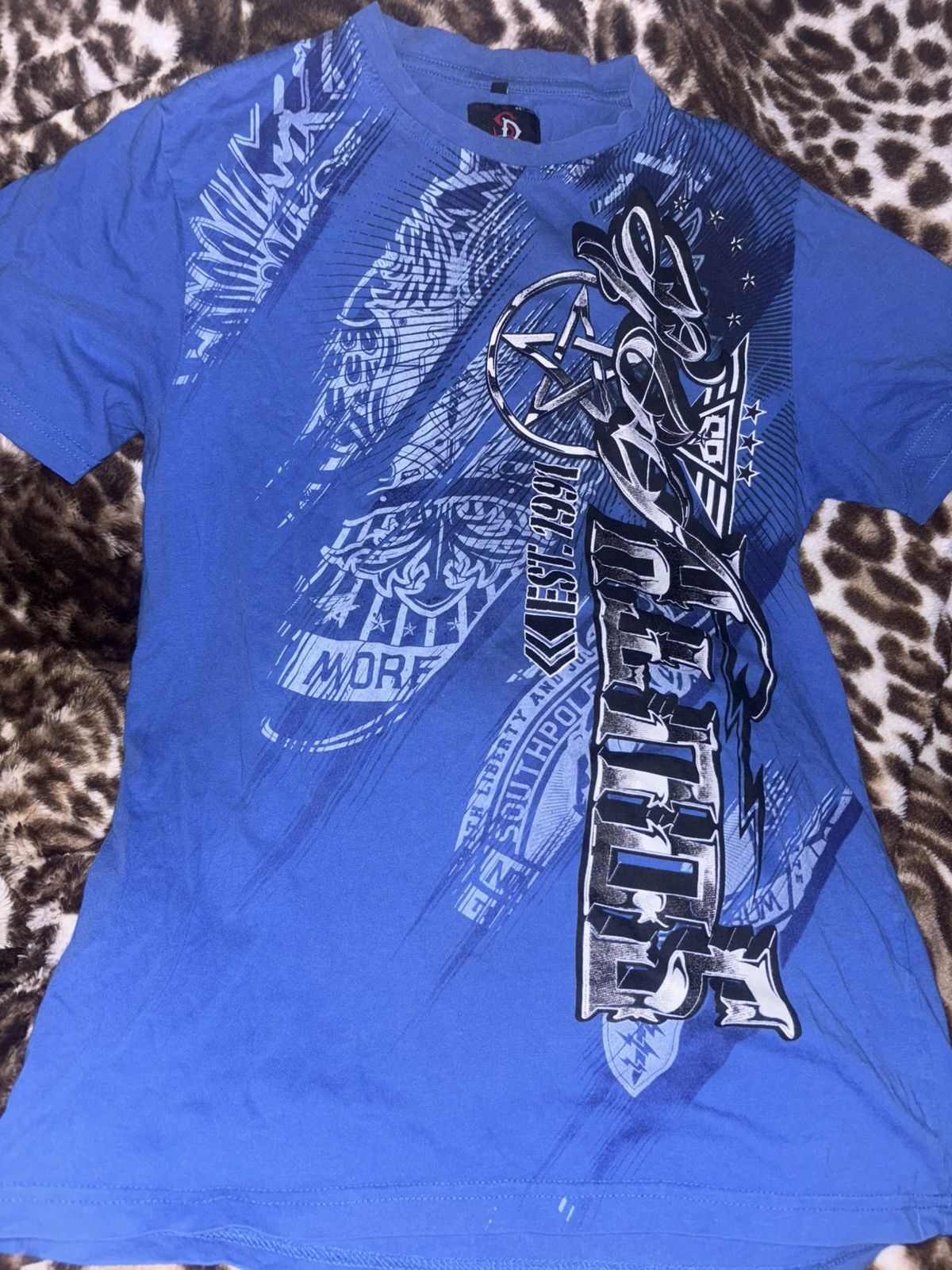 Southpole blue Y2K South pole t shirt Size US L / EU 52-54 / 3 - 1 Thumbnail