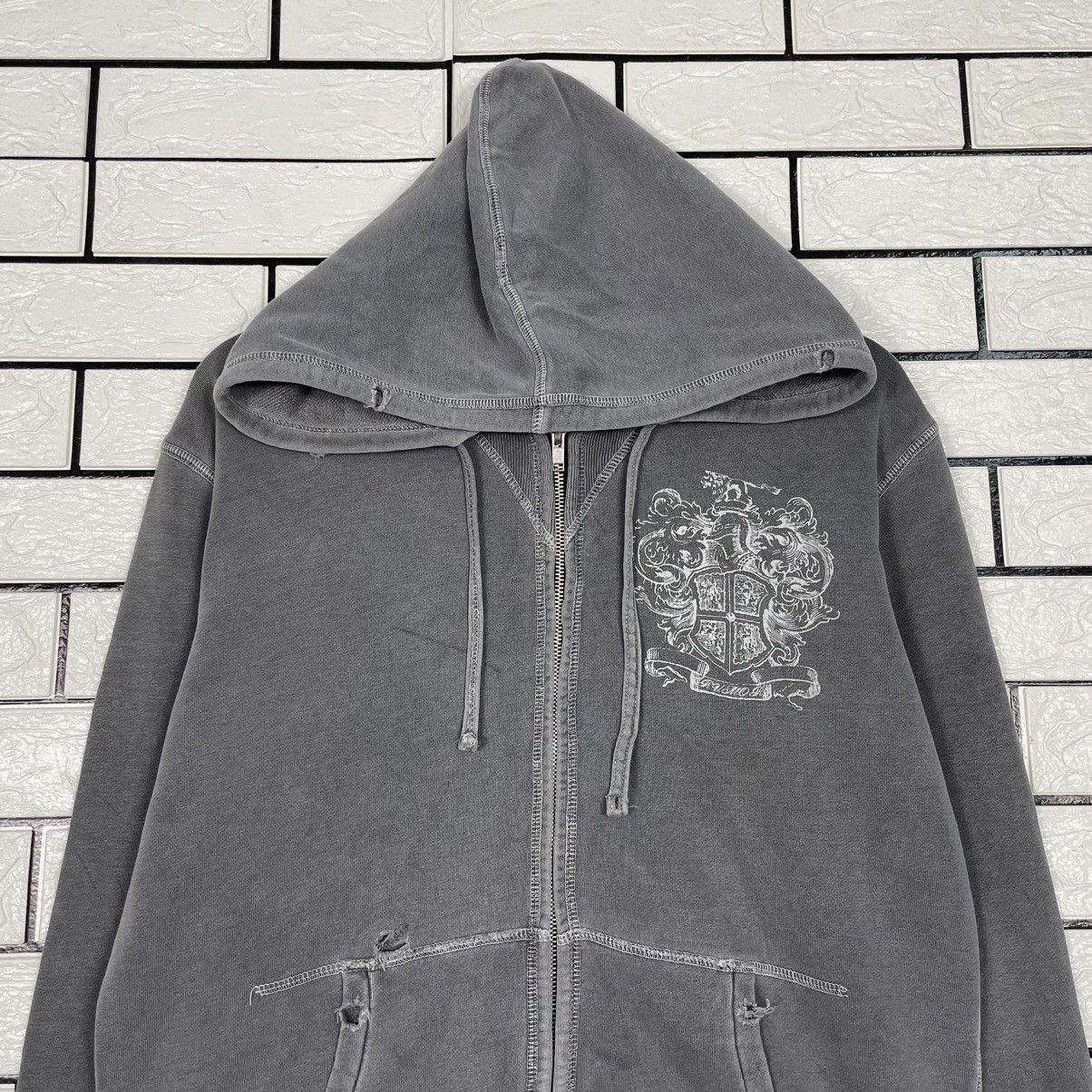 Japanese Brand Rock In Save The Queen Zipper Hoodie Size M / US 6-8 / IT 42-44 - 2 Thumbnail