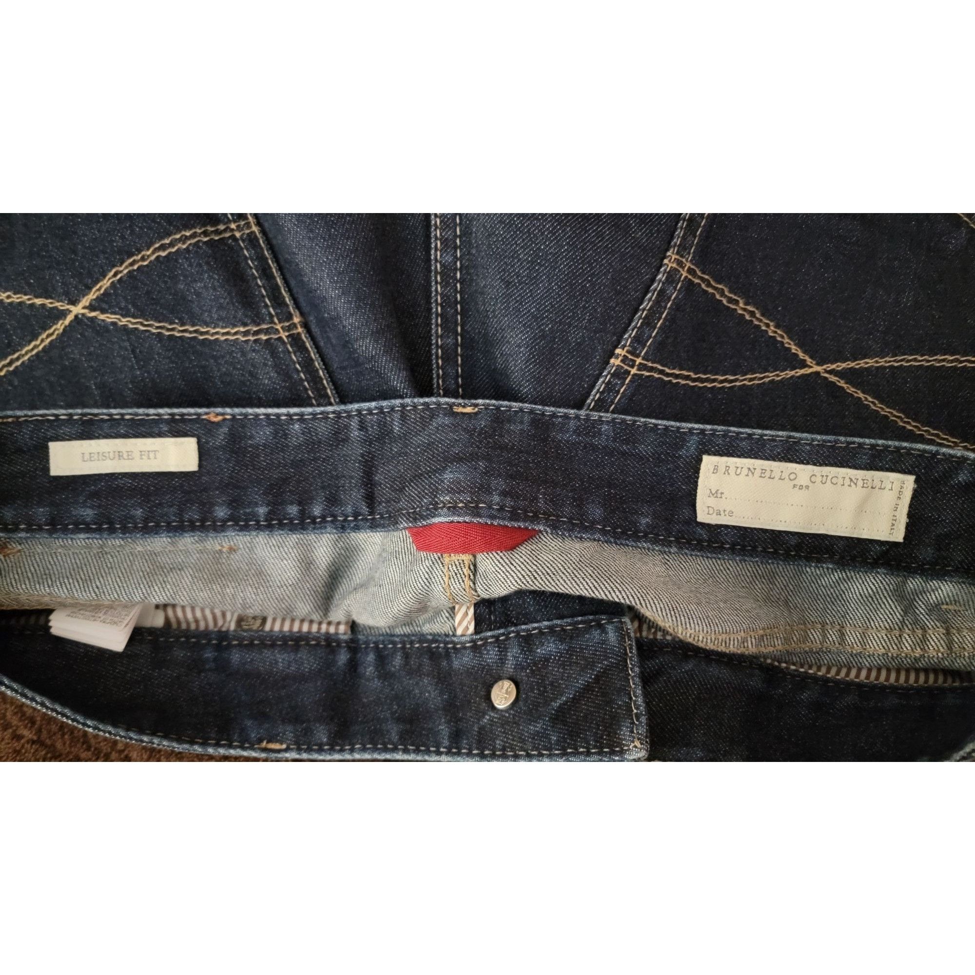 Brunello Cucinelli Brunello Cucinelli Luxury Denim Jeans Leisure Fit IT 48 (34W Size US 34 / EU 50 - 4 Thumbnail