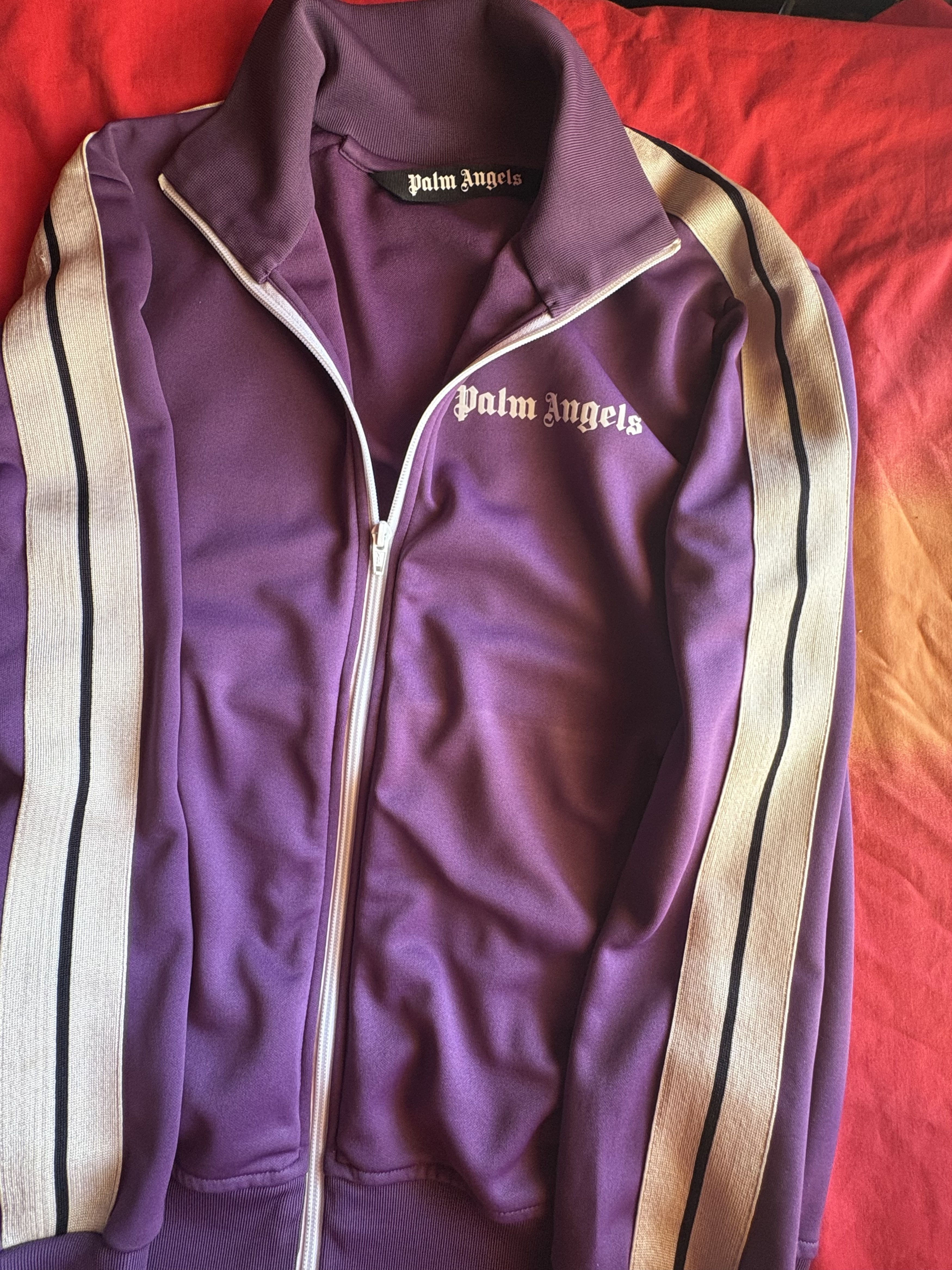 Palm Angels Palm Angels Classic Track logo-print Jacket Size US M / EU 48-50 / 2 - 7 Thumbnail