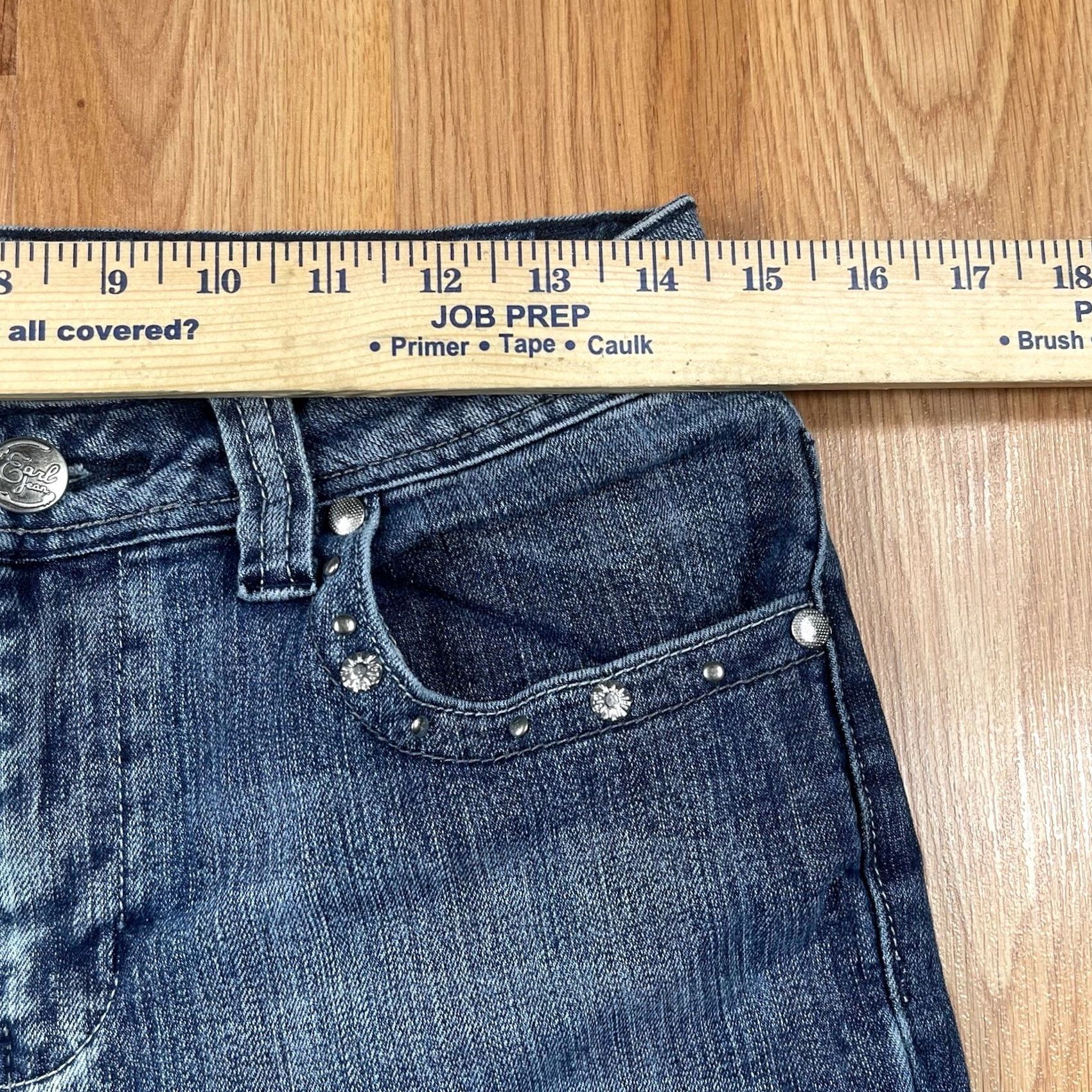 Vintage Earl Jean Jeans Womens 10 Blue Straight Leg Flat Front Stretch Denim Size Size 32" / US 10 / IT 46 - 5 Thumbnail
