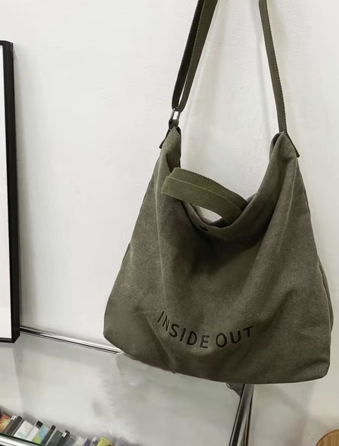 Japanese Brand Tote Bag Vintage Japanese Brand Canvas Shoulder Bag Size ONE SIZE - 4 Thumbnail