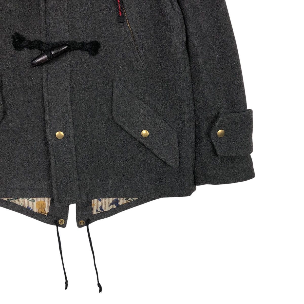 Issey Miyake 📌Vintage Wool Duffle Jacket Ne-Net Japan Striped Blanket Size US M / EU 48-50 / 2 - 6 Thumbnail