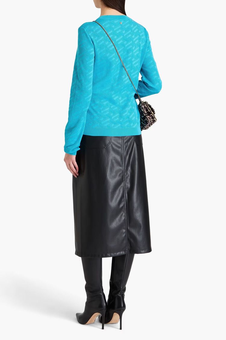 Versace o1y0226 Crewneck Sweater in Azure Size XL / US 12-14 / IT 48-50 - 3 Thumbnail