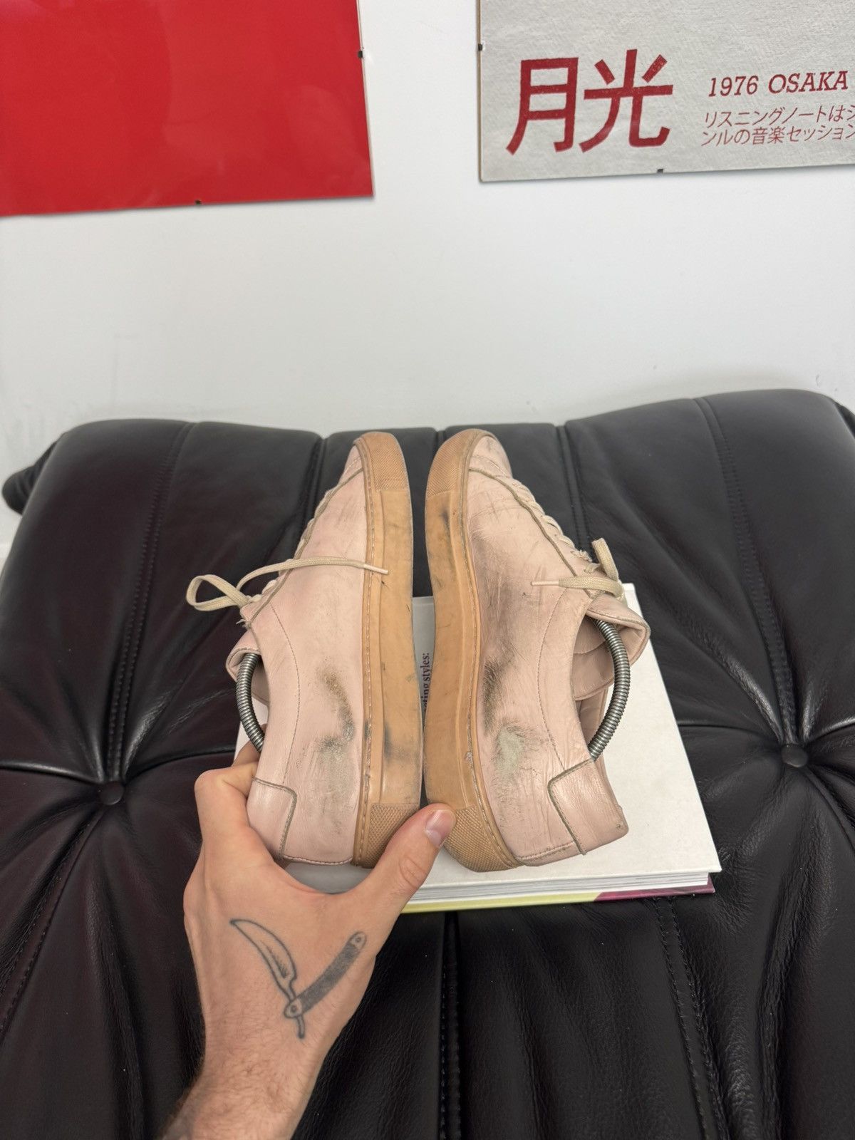 Common Projects Common Projects Achilles Low Rose Luxury Leather Sneakers Size US 9 / EU 42 - 6 Thumbnail