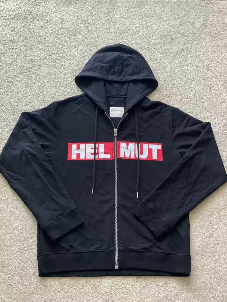 Helmut Lang Helmut Lang Big logo hoodie zipper -2507 Size US L / EU 52-54 / 3 - 1 Thumbnail