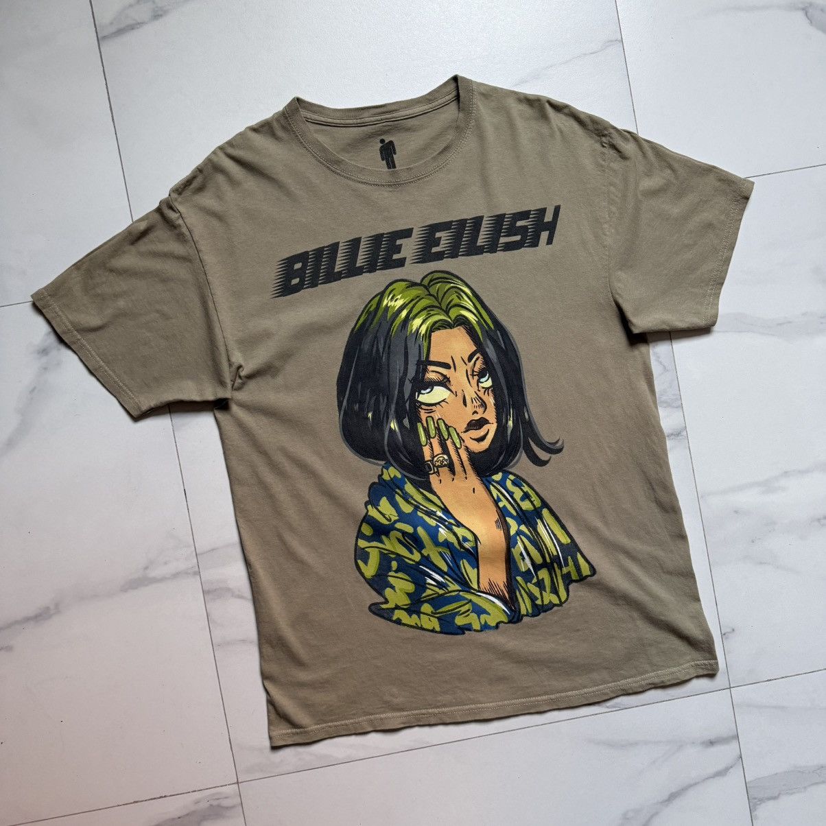 Billie Eilish Billie Eilish Colorful Anime Portrait T-Shirt Size US L / EU 52-54 / 3 - 3 Thumbnail