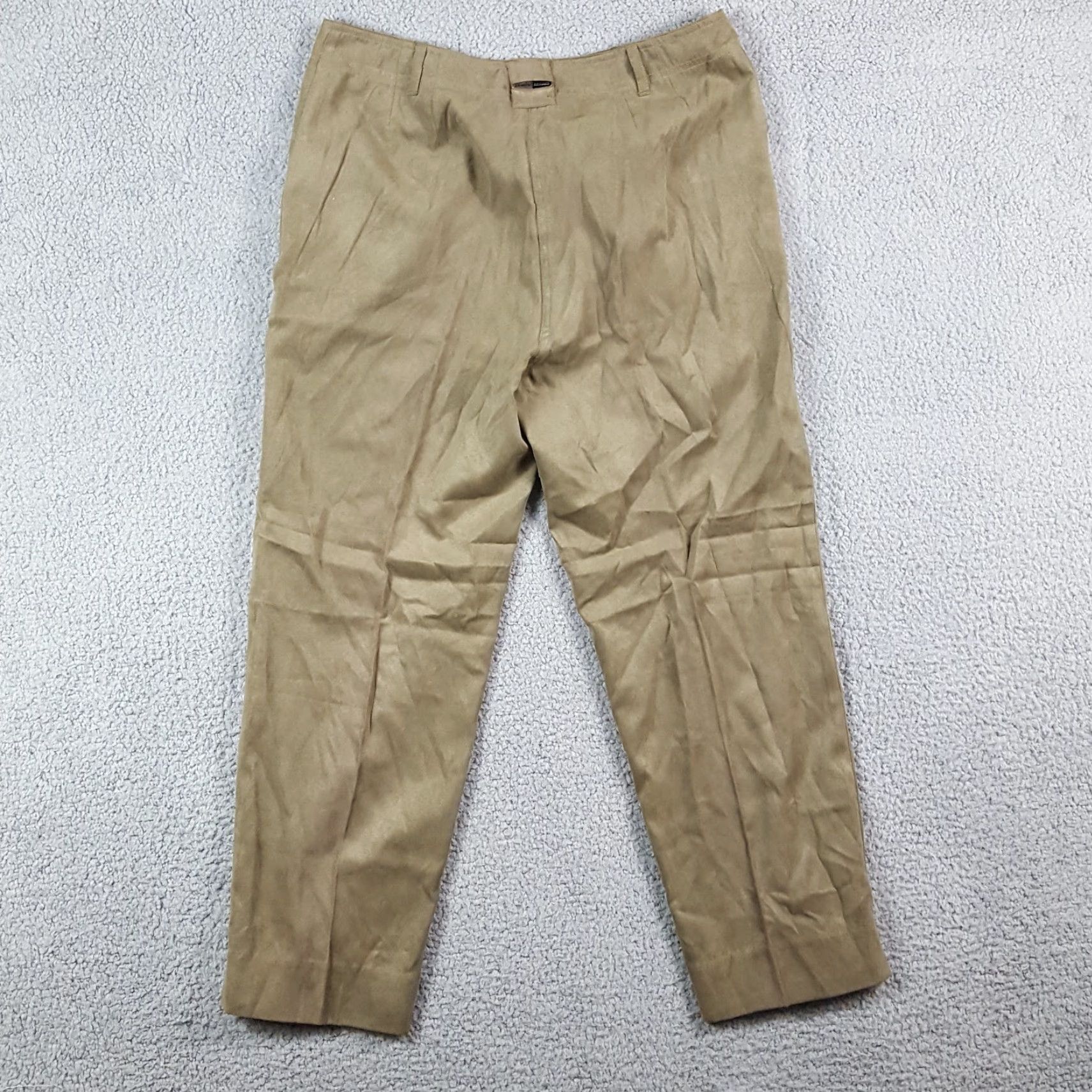 Vintage VINTAGE Faux Fur Suede Y2K Relaxed Tapered Women's Size 10 Lightweight Chino Pants Vtg Size 32" / US 10 / IT 46 - 5 Thumbnail