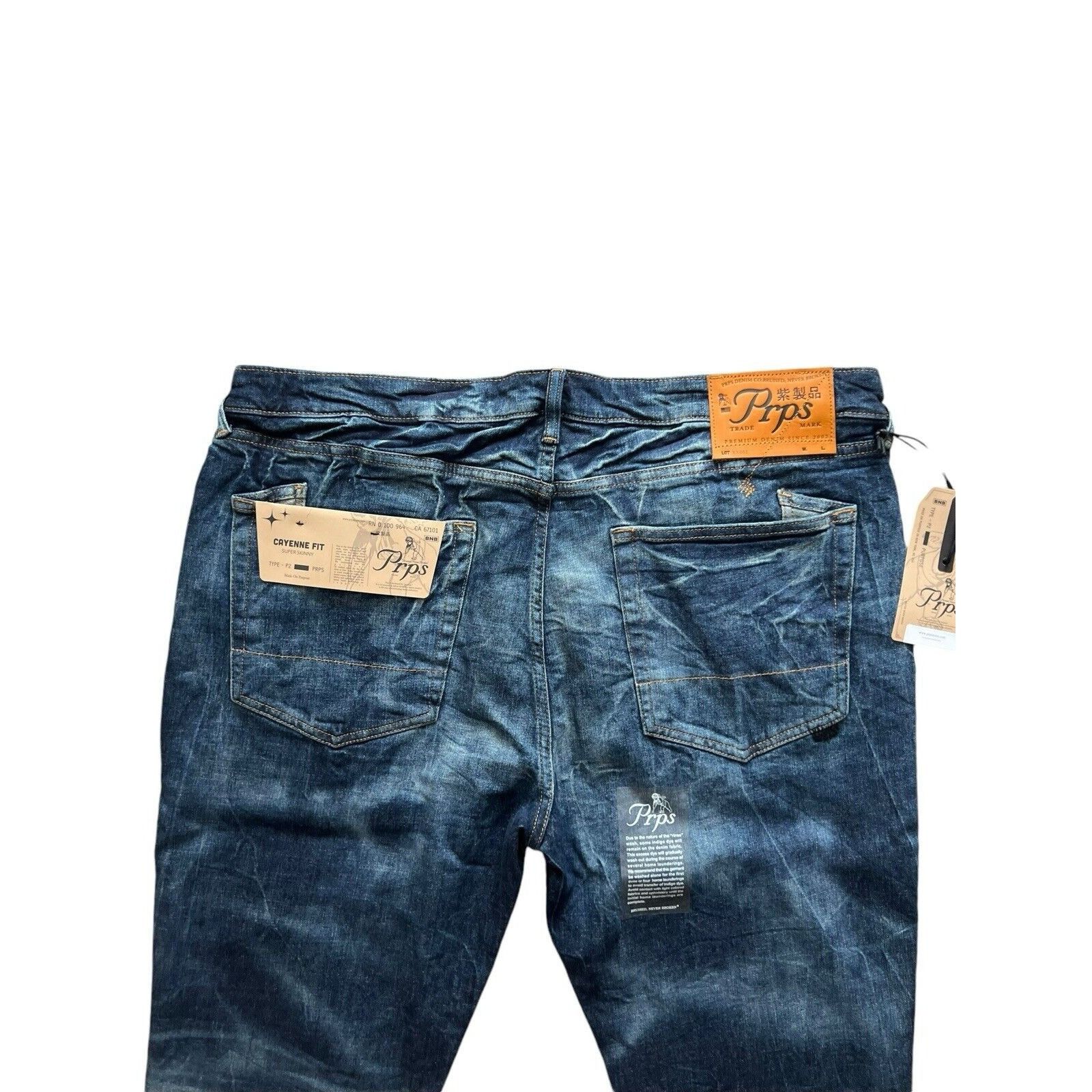 Prps PRPS Cayenne Super Skinny Men's Jeans Blue $248 Size 42/32 Size US 42 / EU 58 - 9 Thumbnail