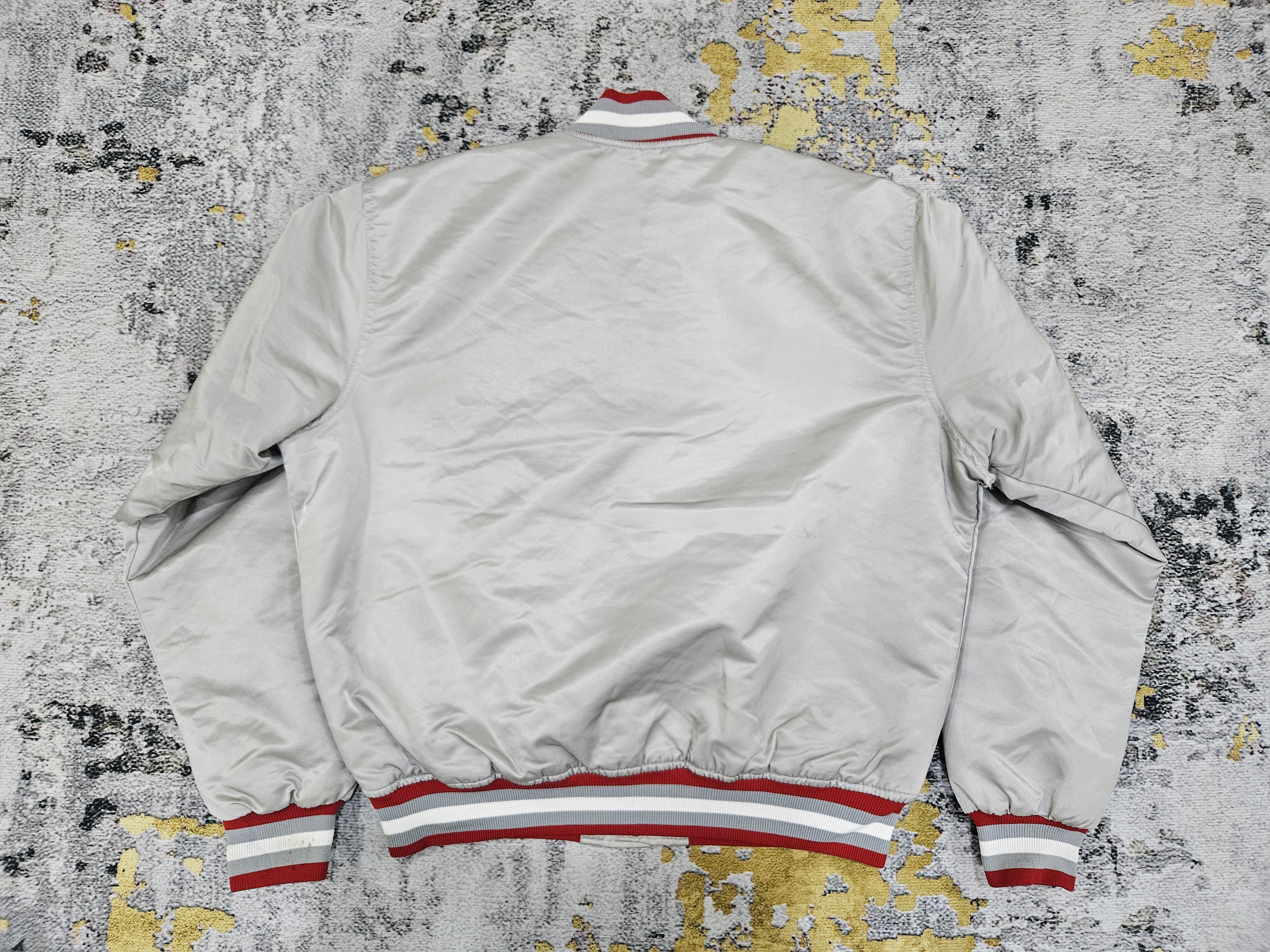 Starter Vintage 90s STARTER Ohio State Buckeyes Satin Bomber Jacket Size US L / EU 52-54 / 3 - 2 Thumbnail