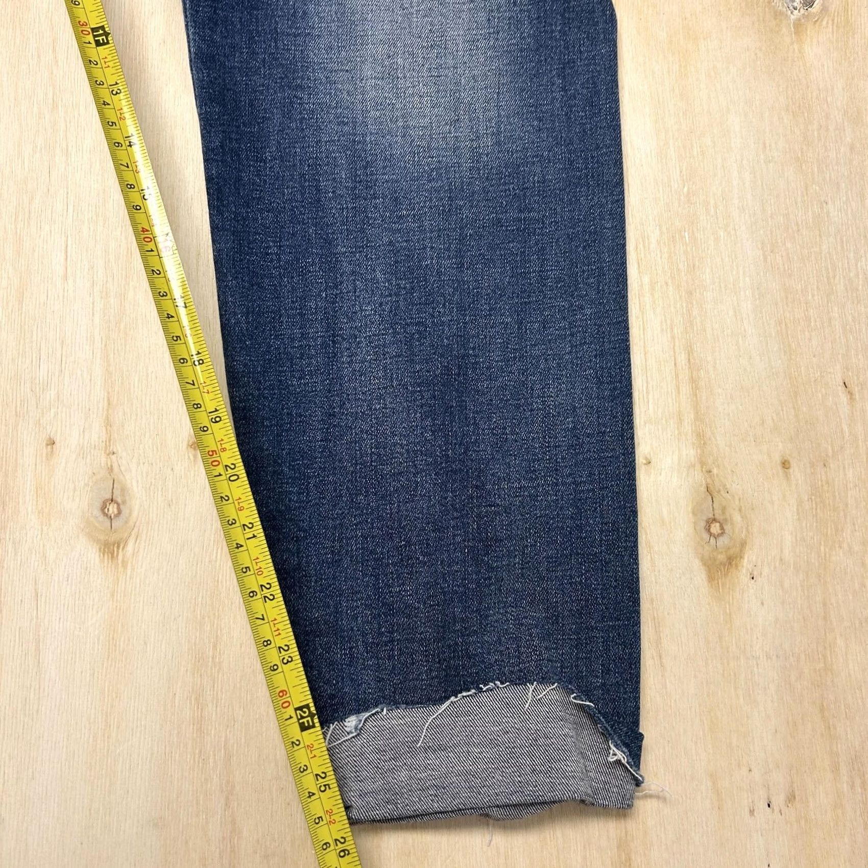 American Eagle Outfitters VINTAGE American Eagle Outfitters Jeans Womens 16 Short Blue Distressed Denim Tapered Regular Rise High? Size 38" / US 16 / IT 52 - 6 Thumbnail