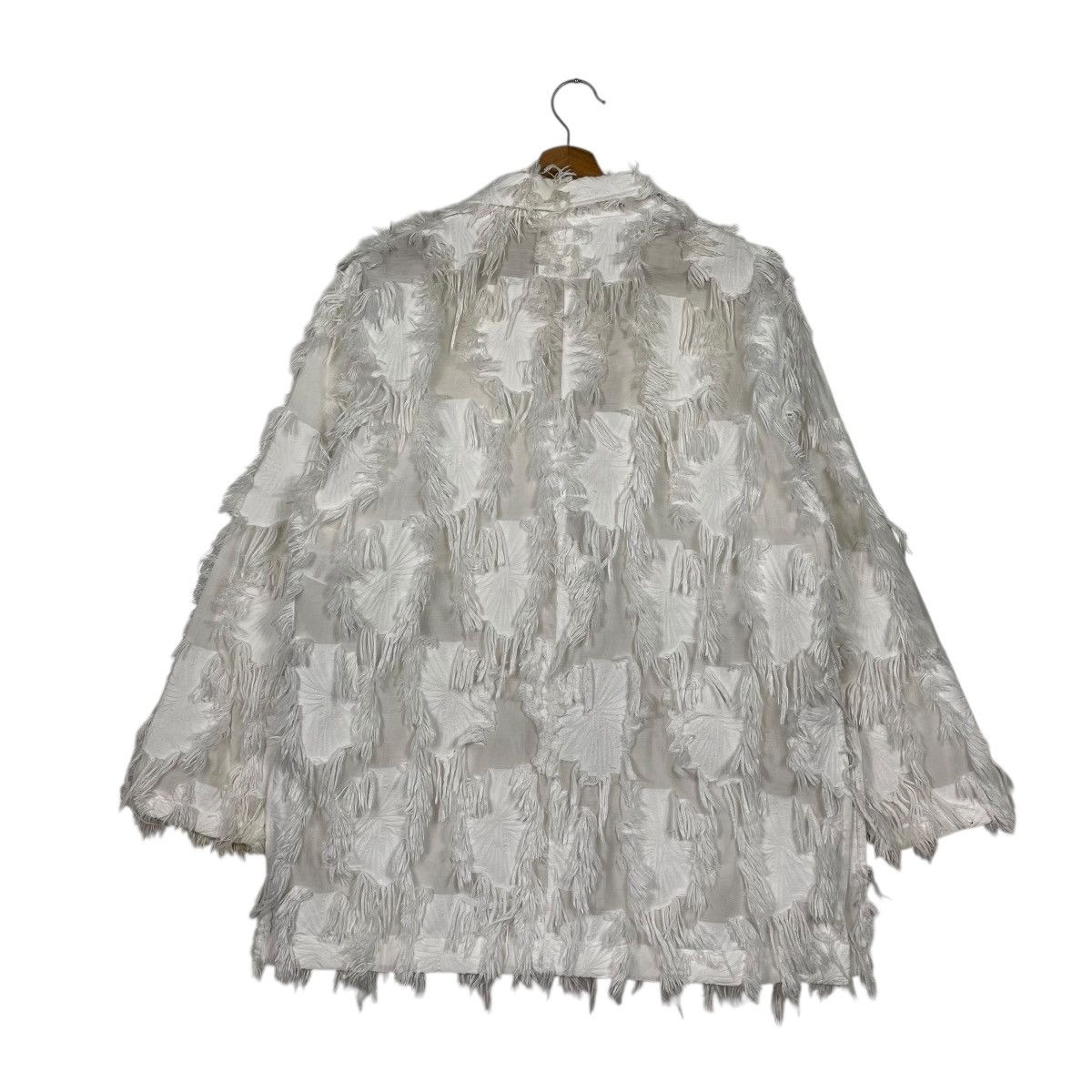 HARE Hare Faux Feathers Trim Jacket Size L / US 10 / IT 46 - 7 Thumbnail