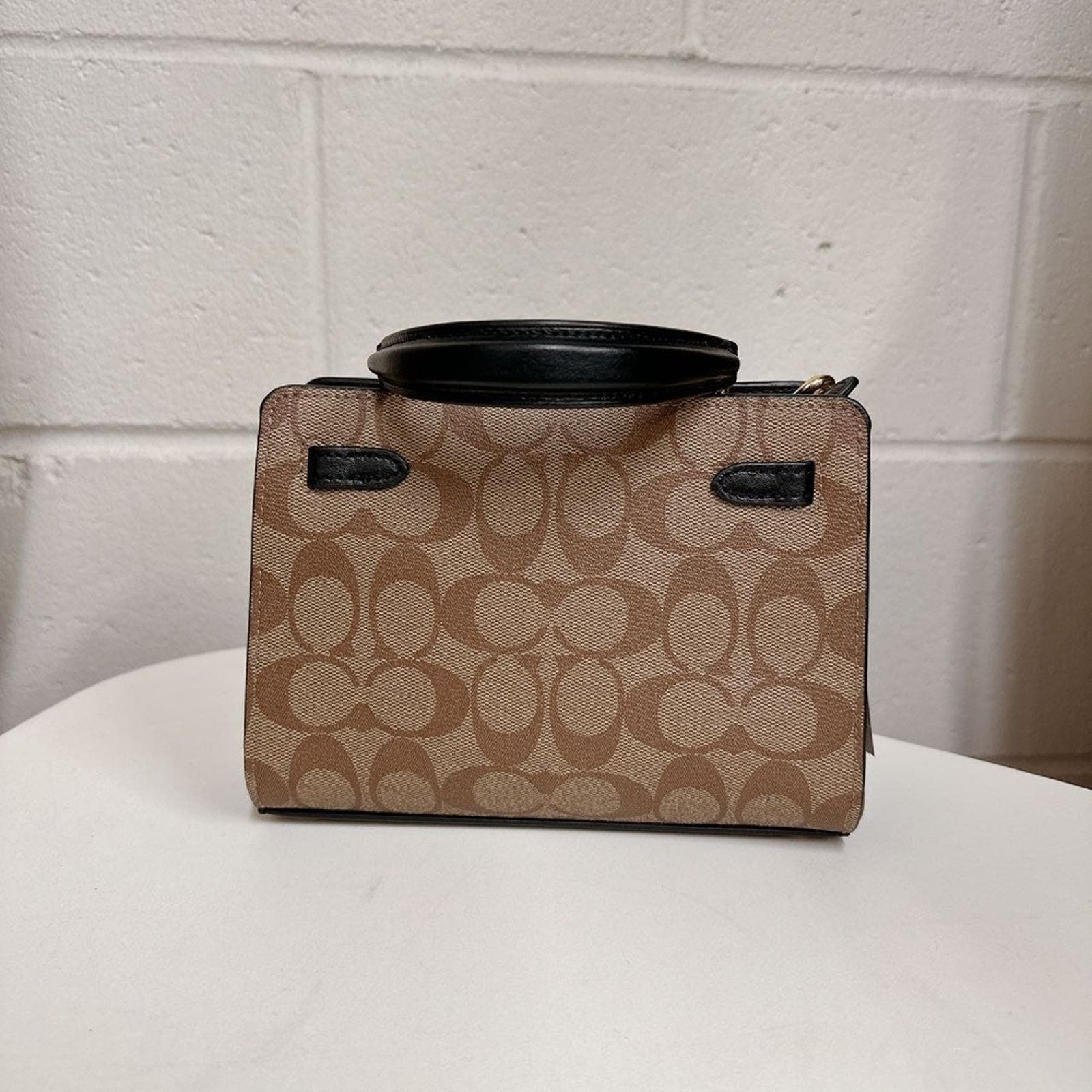 Coach Coach C8688 Mini Lane Top Handle In Blocked Signature Canvas Size ONE SIZE - 3 Thumbnail
