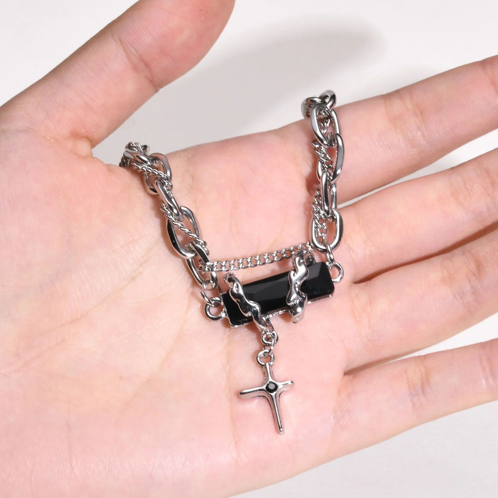Jewelry × Vintage Gothic Cross Necklace Size ONE SIZE - 5 Thumbnail