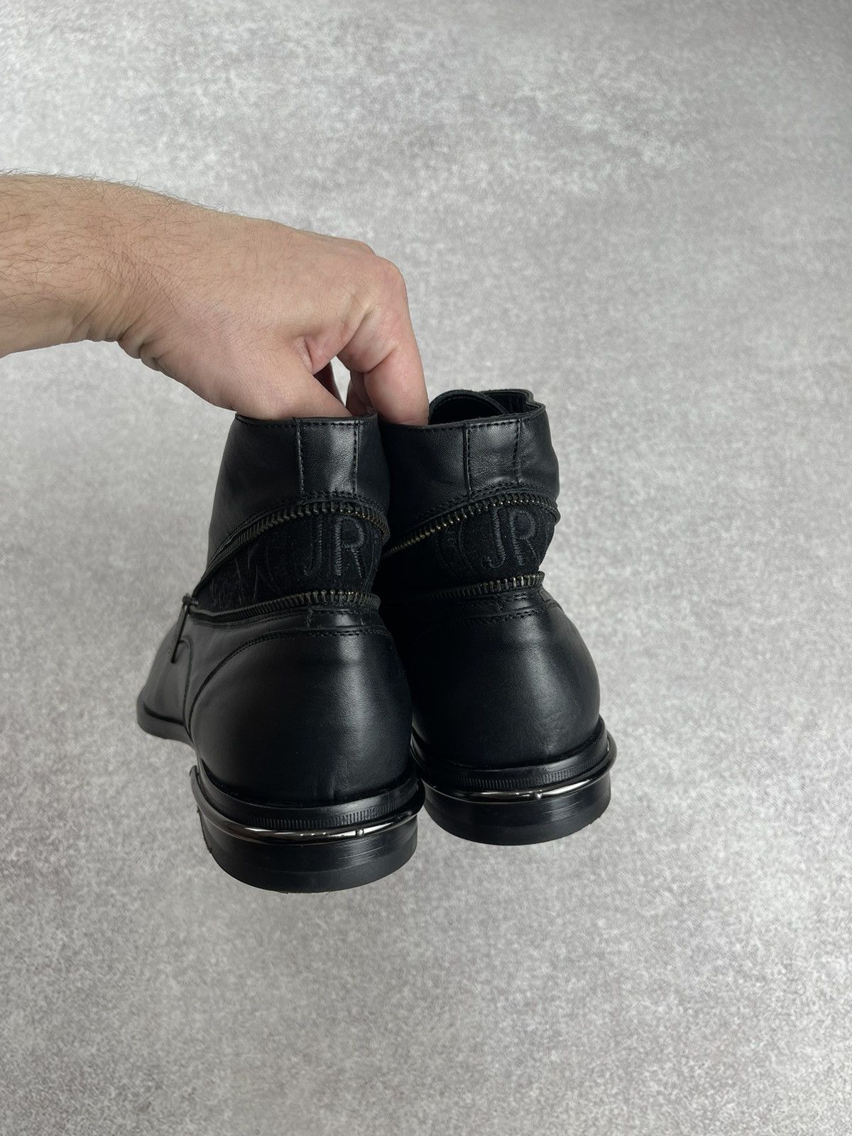 John Richmond John Richmond Black Leather Boots Size 41 Size US 8 / EU 41 - 5 Thumbnail