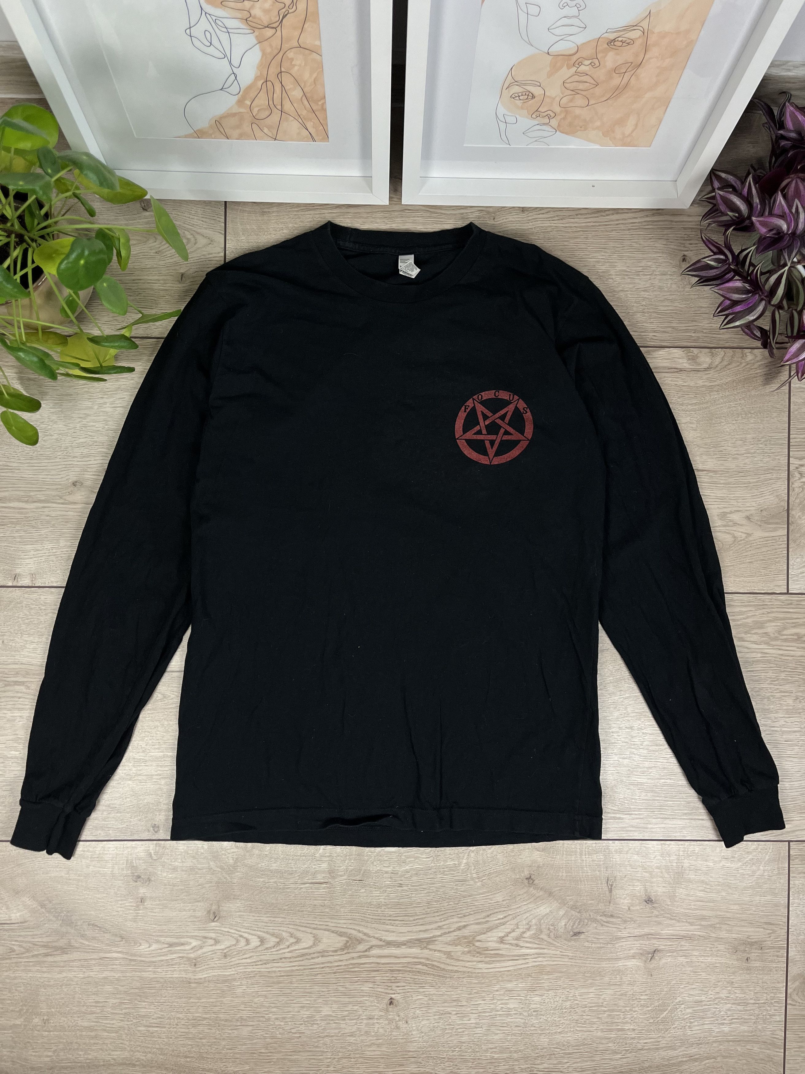 Donald Trump × Vintage Parody’s Tees Satanic Donald Trump Longsleeve Size US M / EU 48-50 / 2 - 3 Thumbnail