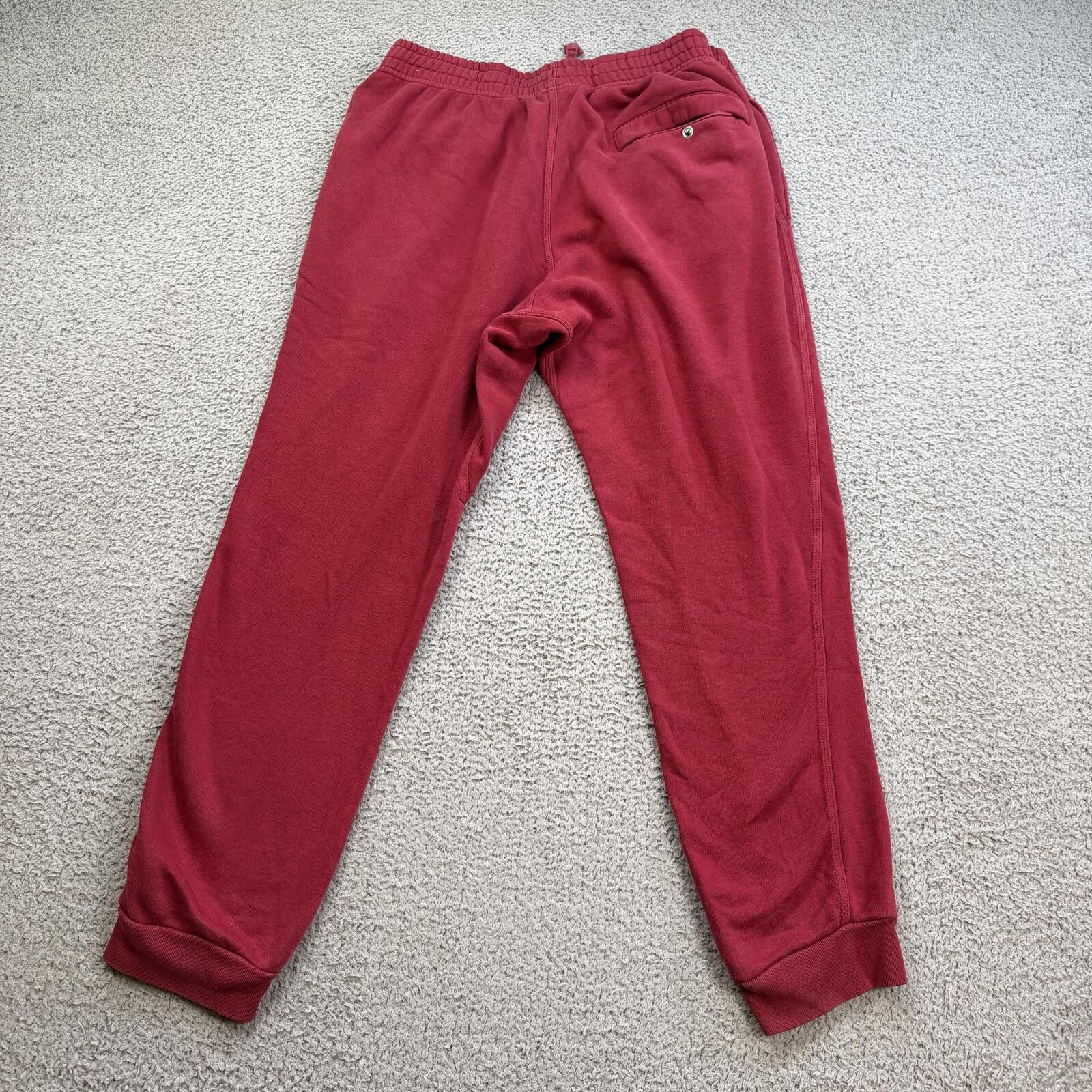 Nike Nike Red Fleece Jogger Sweatpants L Swoosh Lounge Pants Size US 34 / EU 50 - 2 Thumbnail