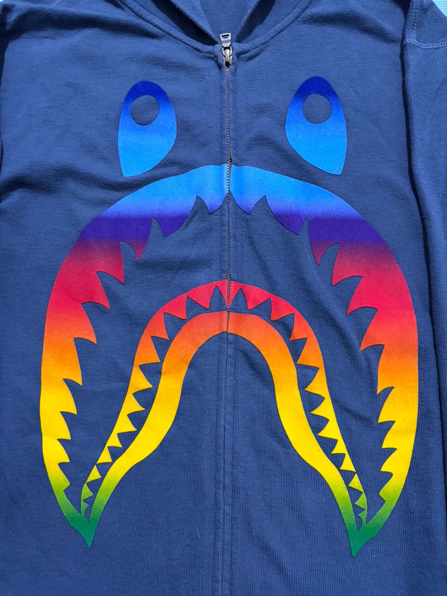 Bape Bape Rainbow Gradient Shark Zip Jacket Size US L / EU 52-54 / 3 - 2 Thumbnail