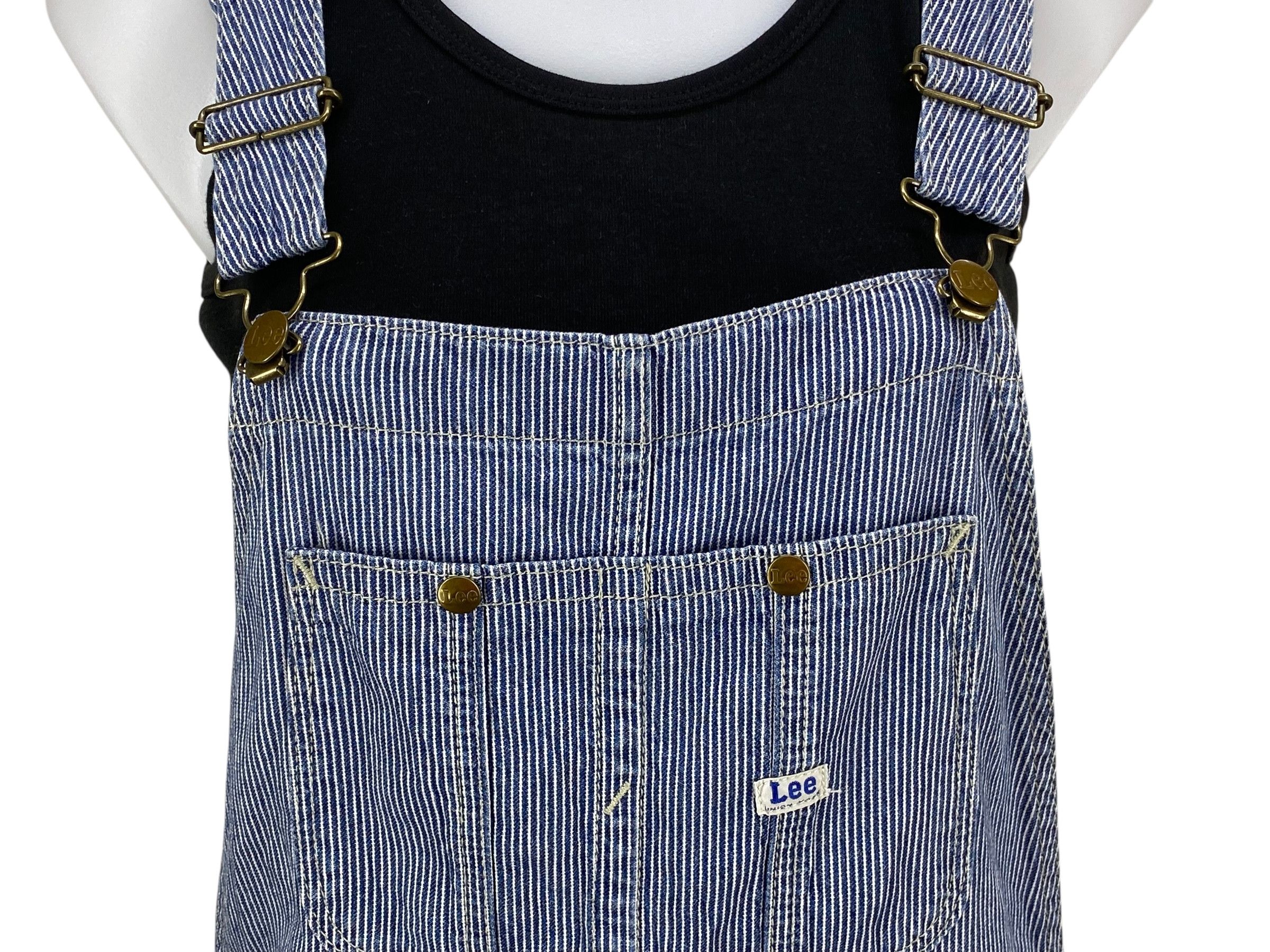 Lee Lee Carpenter Bib Overalls Hickory Stripes Size US 30 / EU 46 - 5 Thumbnail
