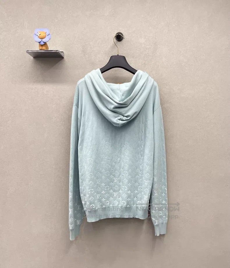 Louis Vuitton Louis Vuitton Blue Hoodie Size US M / EU 48-50 / 2 - 2 Thumbnail