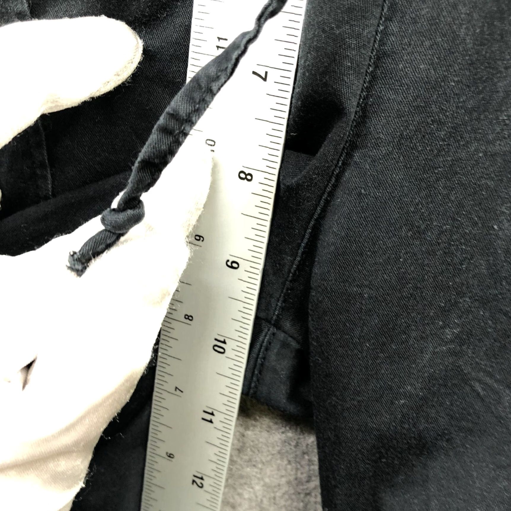 Nike Nike Pull On Straight Leg Pants Womens M Black Drawstring Athletic Cotton Blend Track Pants Size 32" / US 10 / IT 46 - 6 Thumbnail