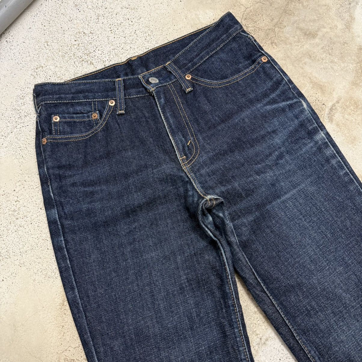 Levi's Vintage Y2K J41 Dark Indigo Denim Levis Women Pants Size 29" - 4 Thumbnail