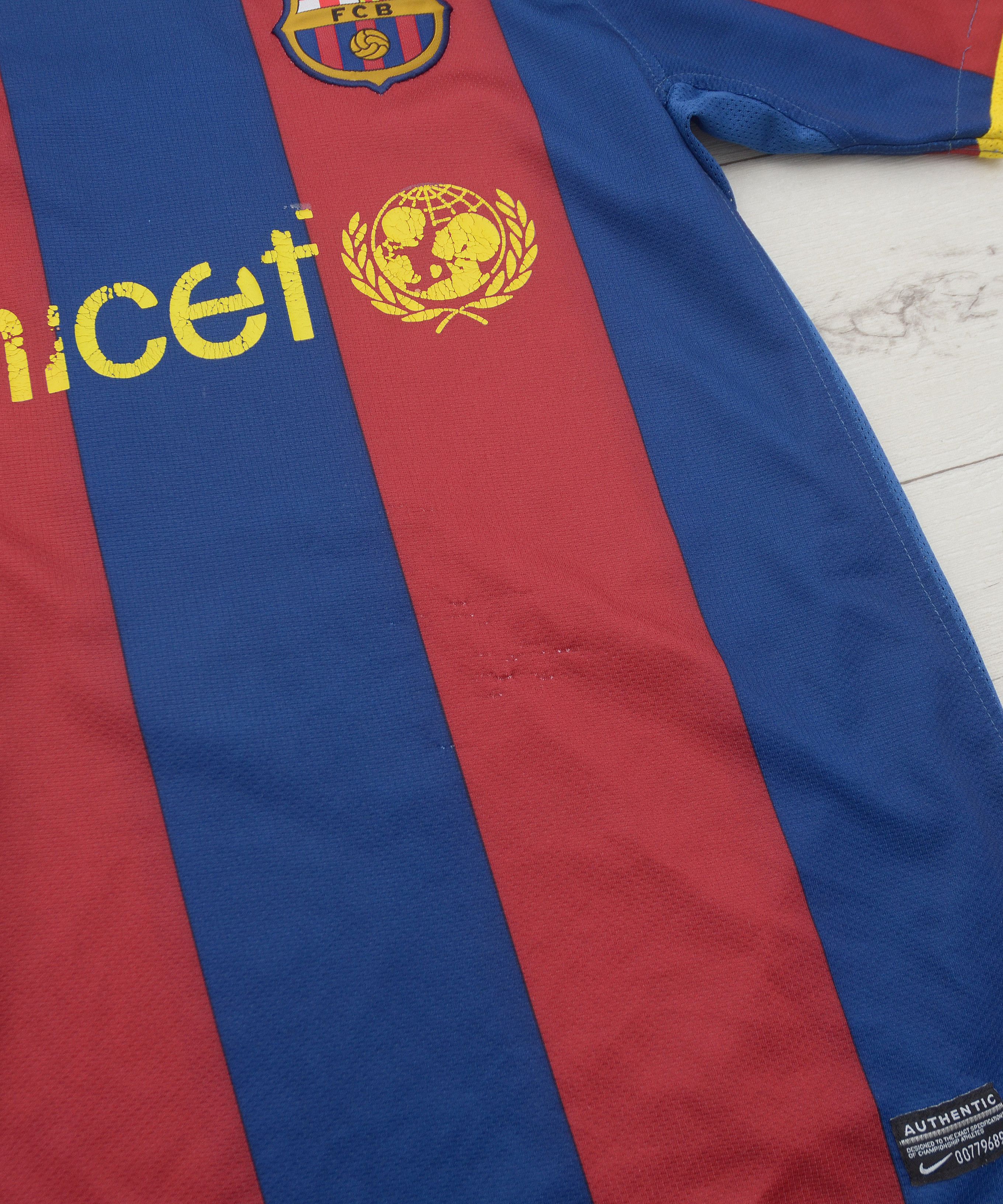 Vintage 2010-2011 FC Barcelona Nike Home Shirt #6 Xavi Y2K Size US M / EU 48-50 / 2 - 7 Thumbnail