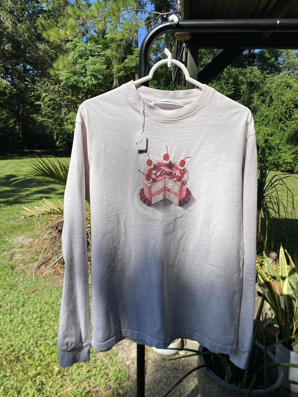 Alexander Wang Pink Alexander Wang Cake Graphic Print Long Sleeve Small Size US S / EU 44-46 / 1 - 3 Thumbnail