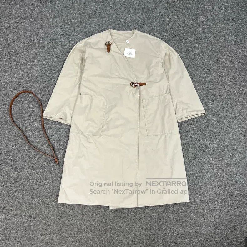 Hermes Hermes Beige canvas coat, windbreaker jacket Size S / US 4 / IT 40 - 1 Thumbnail