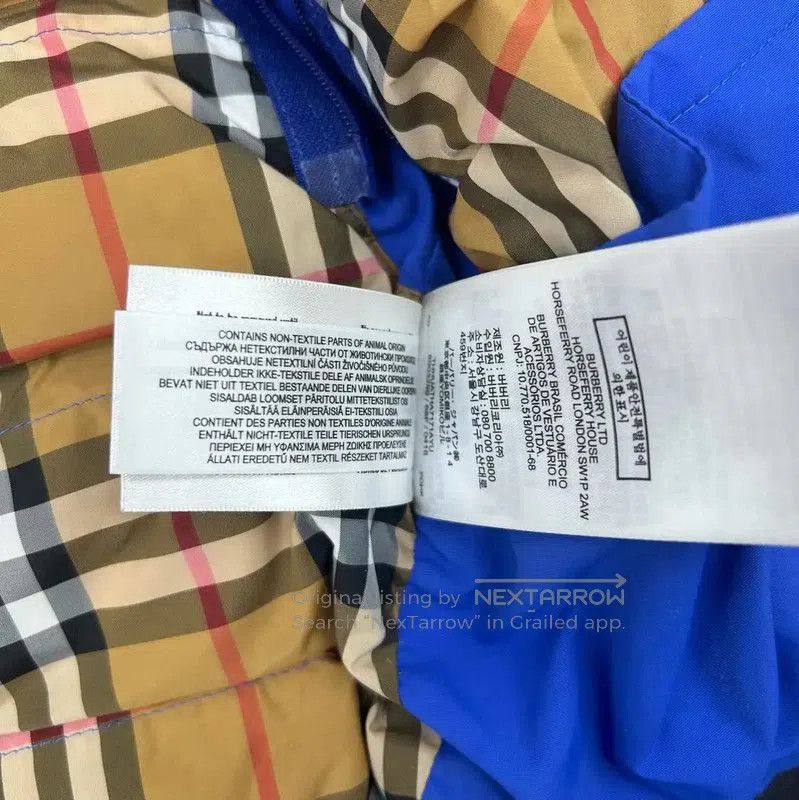 Burberry Burberry Blue Women's Winter Puffer Jacket. Size S / US 4 / IT 40 - 7 Thumbnail