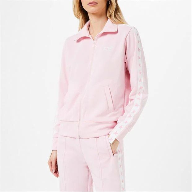 Golden Goose o1g2r1mq1024 Track Jacket in Pink & White Size S / US 4 / IT 40 - 5 Thumbnail