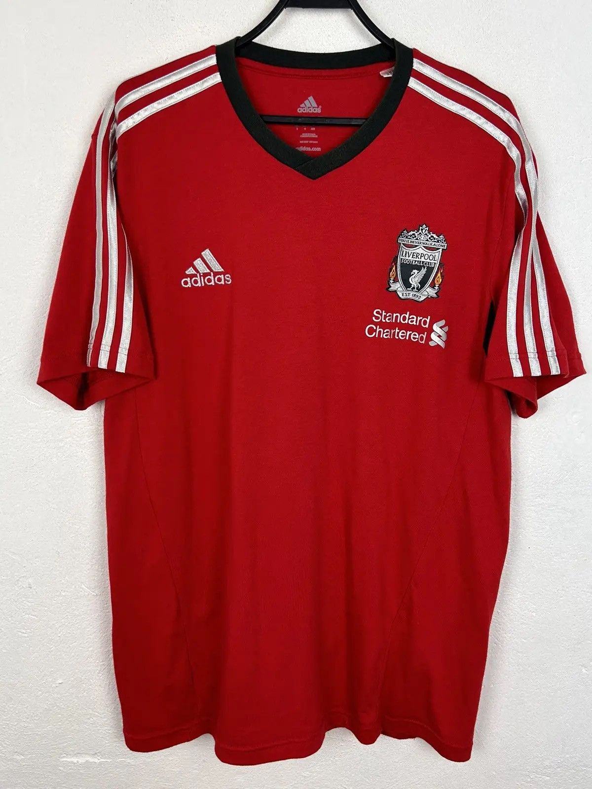 Adidas Vintage Adidas x Liverpool FC 2011 Cotton Short Sleeve Tee Size US M / EU 48-50 / 2 - 1 Thumbnail