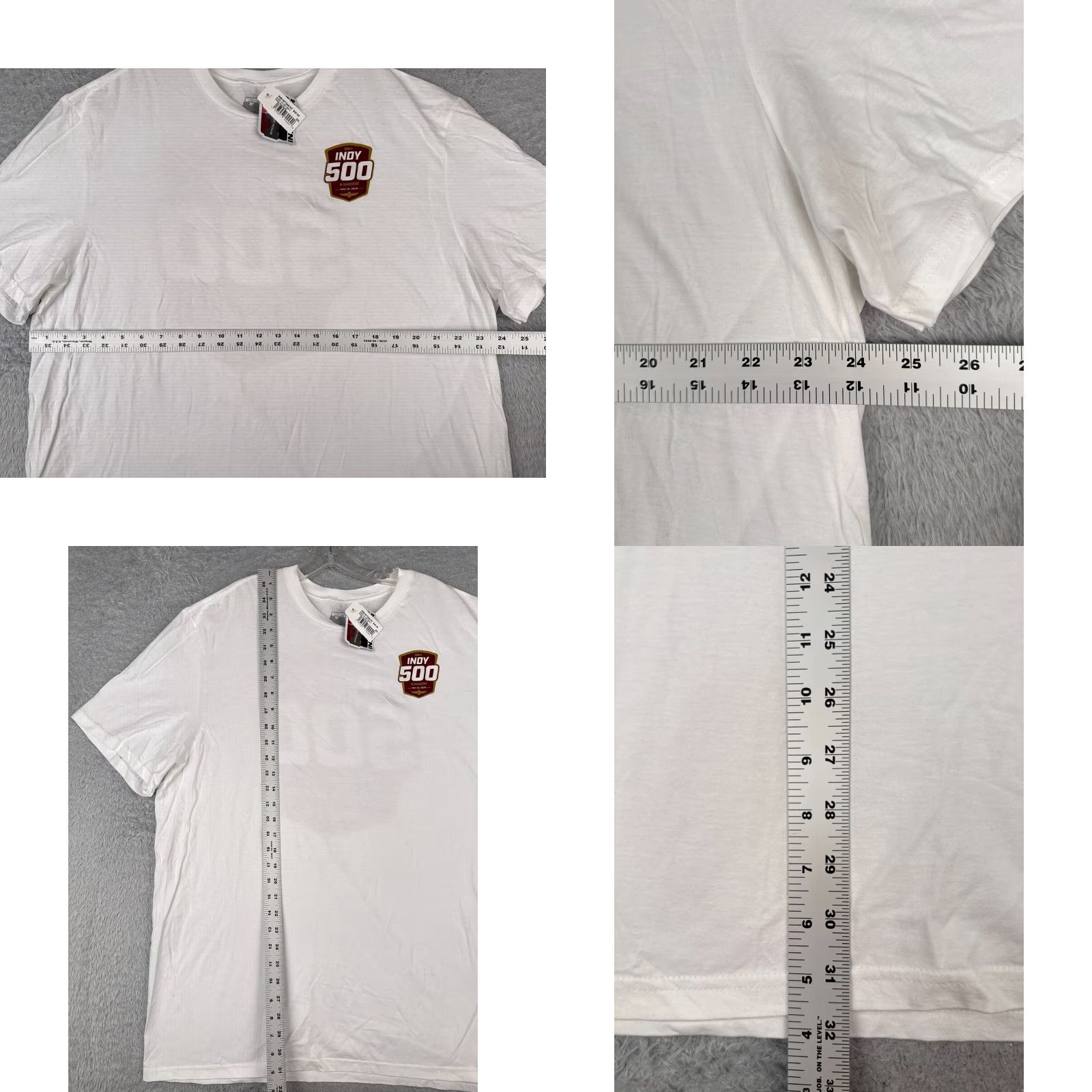 Vintage Legends Global Merchandise Indy 500 Shirt Men 3XL White Short Sleeve Crew Neck IMS Indycar NEW Vintage: No Cars Racing All Seasons 2020s Mens Size US XXL / EU 58 / 5 - 8 Thumbnail