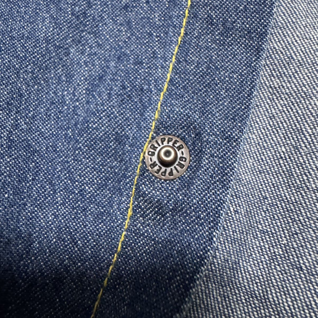 Levi's Vintage 90s Levis Big E Western Denim Shirt Selvedge Size US L / EU 52-54 / 3 - 18 Thumbnail