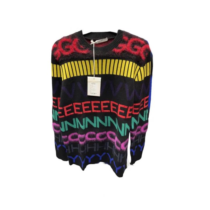 Givenchy Givenchy Letter Logo Print Long Sleeve Knit Sweater Size US M / EU 48-50 / 2 - 1 Thumbnail