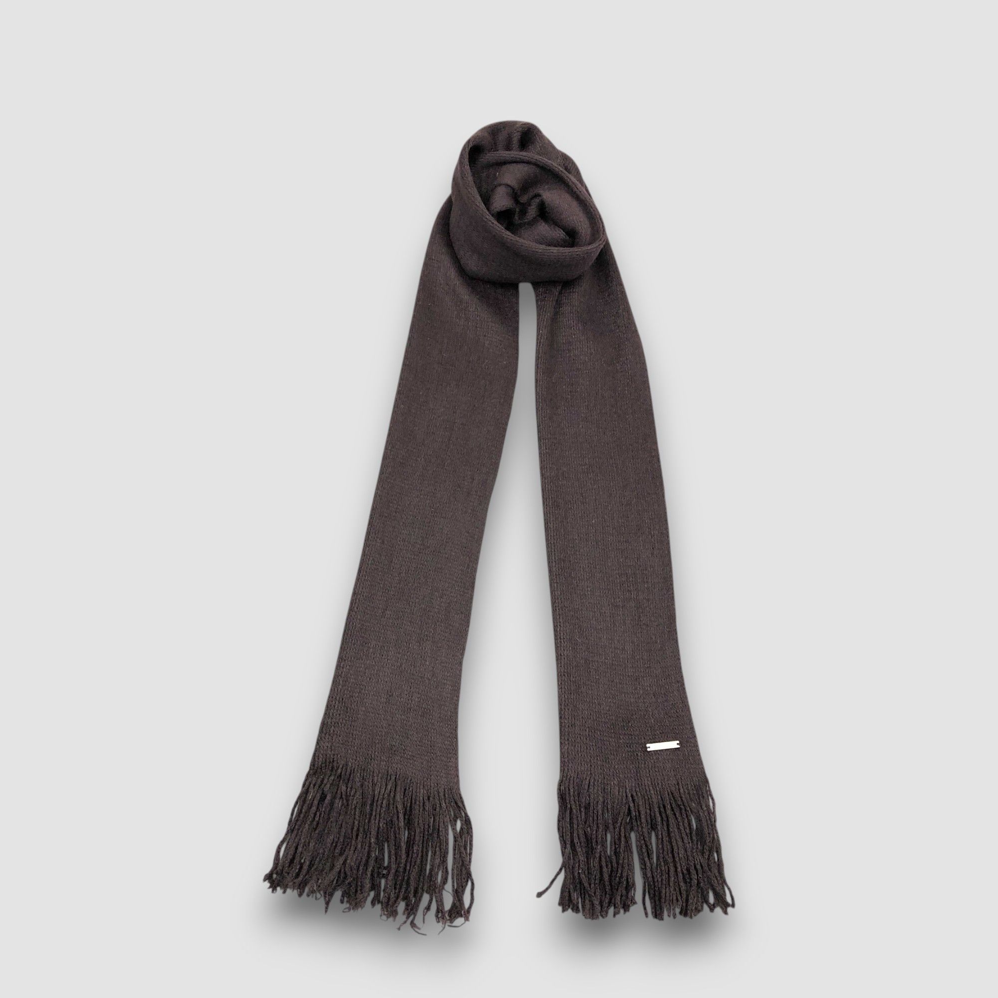 Calvin Klein Vintage Calvin Klein Scarf Muffler Wool Knit Scarves Size ONE SIZE - 1 Thumbnail