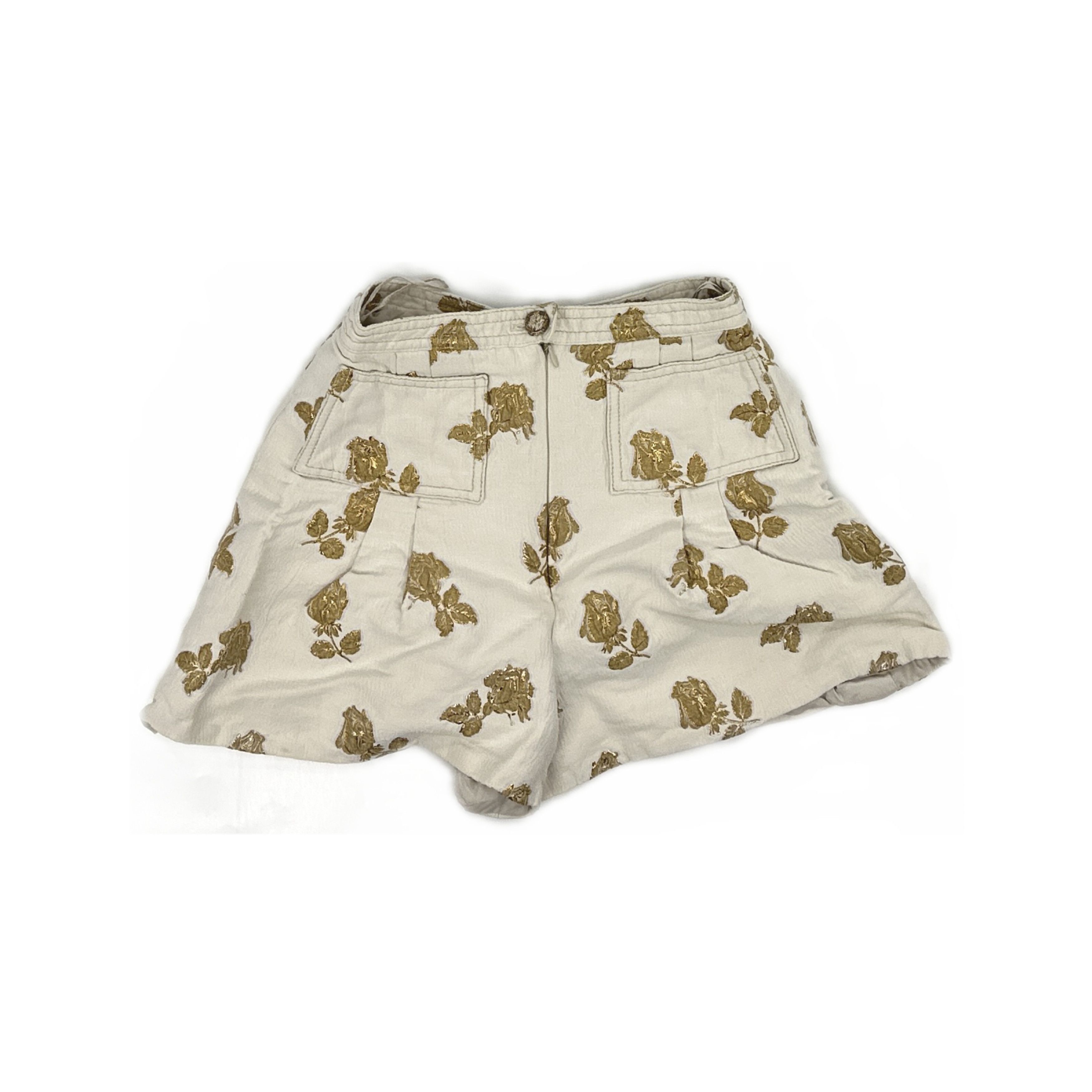 Chanel Chanel Floral Metallic Shorts Size 38 Size 27" / US 4 / IT 40 - 1 Thumbnail