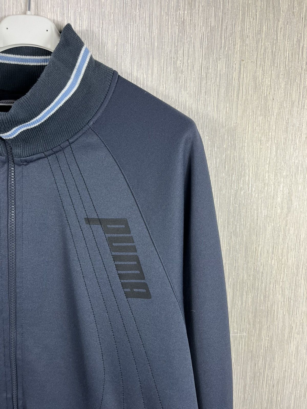 Puma × Vintage Vintage Puma y2k zip track hoodie sweatshirt lines logo Size US XXL / EU 58 / 5 - 4 Thumbnail