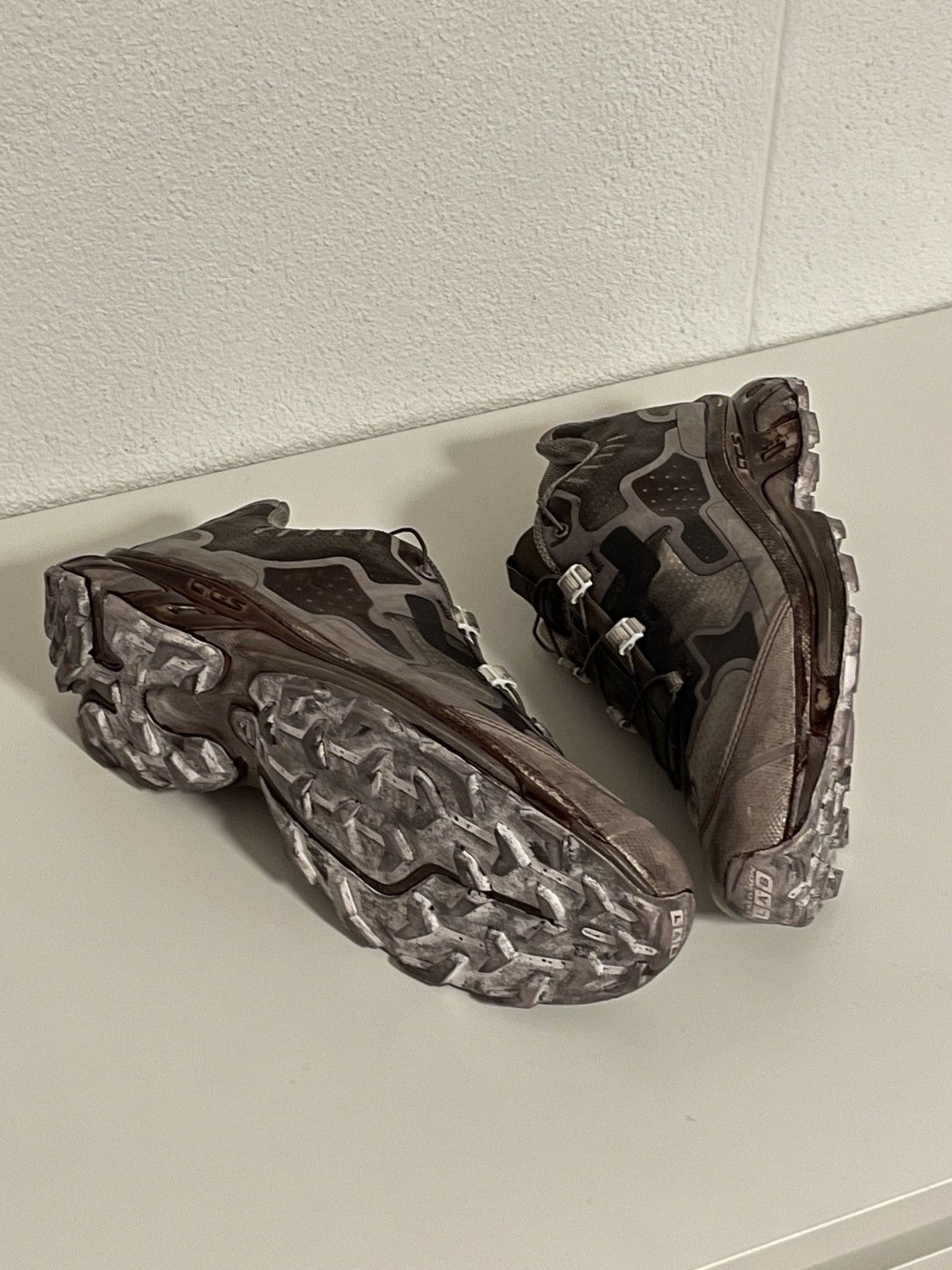 image of 11 By Boris Bidjan Saberi x Salomon - Bamba 5 "dirty Grey" Shoes, Men's (Size 10)
