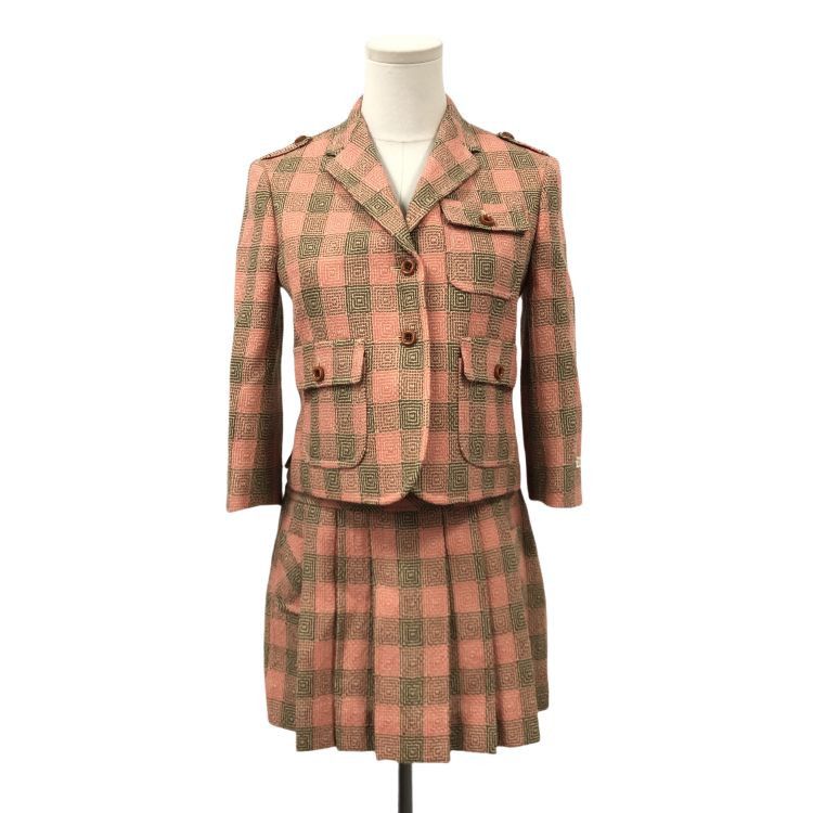 Gucci Gucci Checkered Wool Blazer Skirt Set Size 38 Size XS / US 0-2 / IT 36-38 - 1 Thumbnail