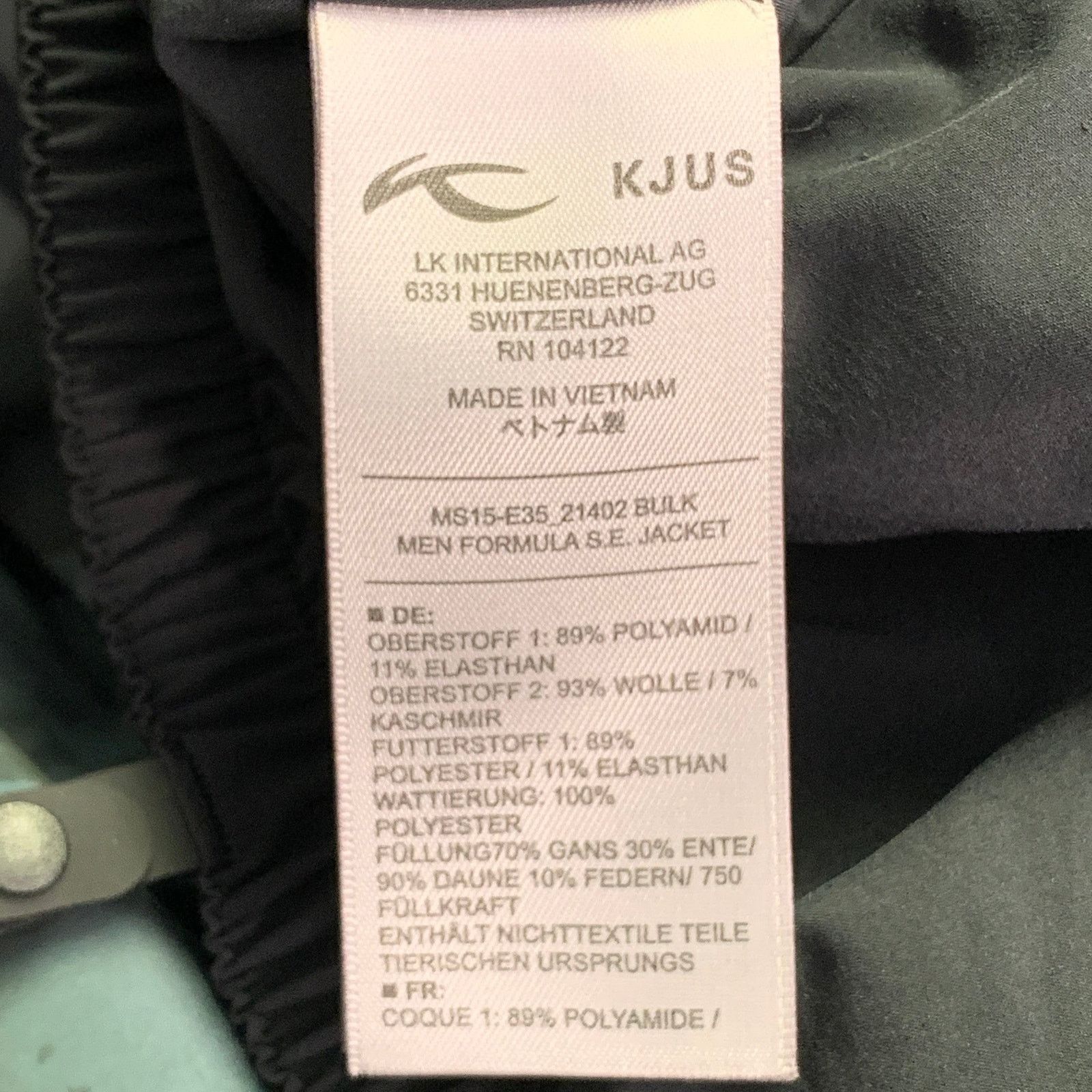 KJUS KJUS Formula SE Black Grey Blue Plaid Polyamide Ski Jacket Size US M / EU 48-50 / 2 - 9 Thumbnail