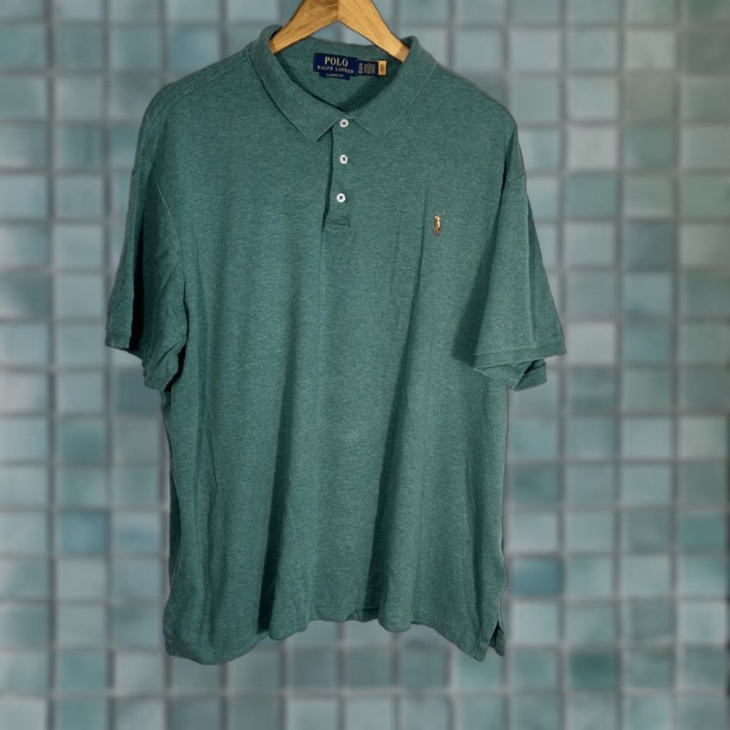 Polo Ralph Lauren Polo Ralph Lauren Polo Shirt XL Flesh Color Pony Golf Green Men Size US XL / EU 56 / 4 - 1 Thumbnail